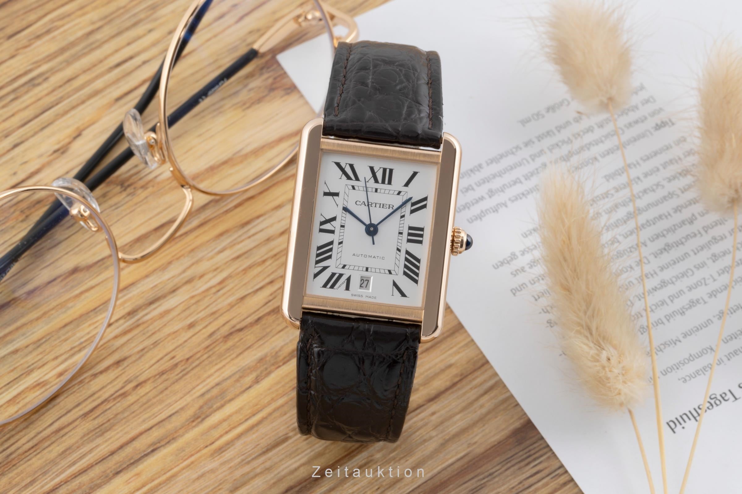 Cartier Tank acier / or  automatique montre pour hommes W5200026  [2504595]