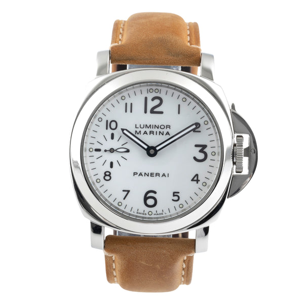 Panerai Luminor Marina acier à remontage manuel montre pour hommes PAM00113 LP: 6200EUR  [2504604]