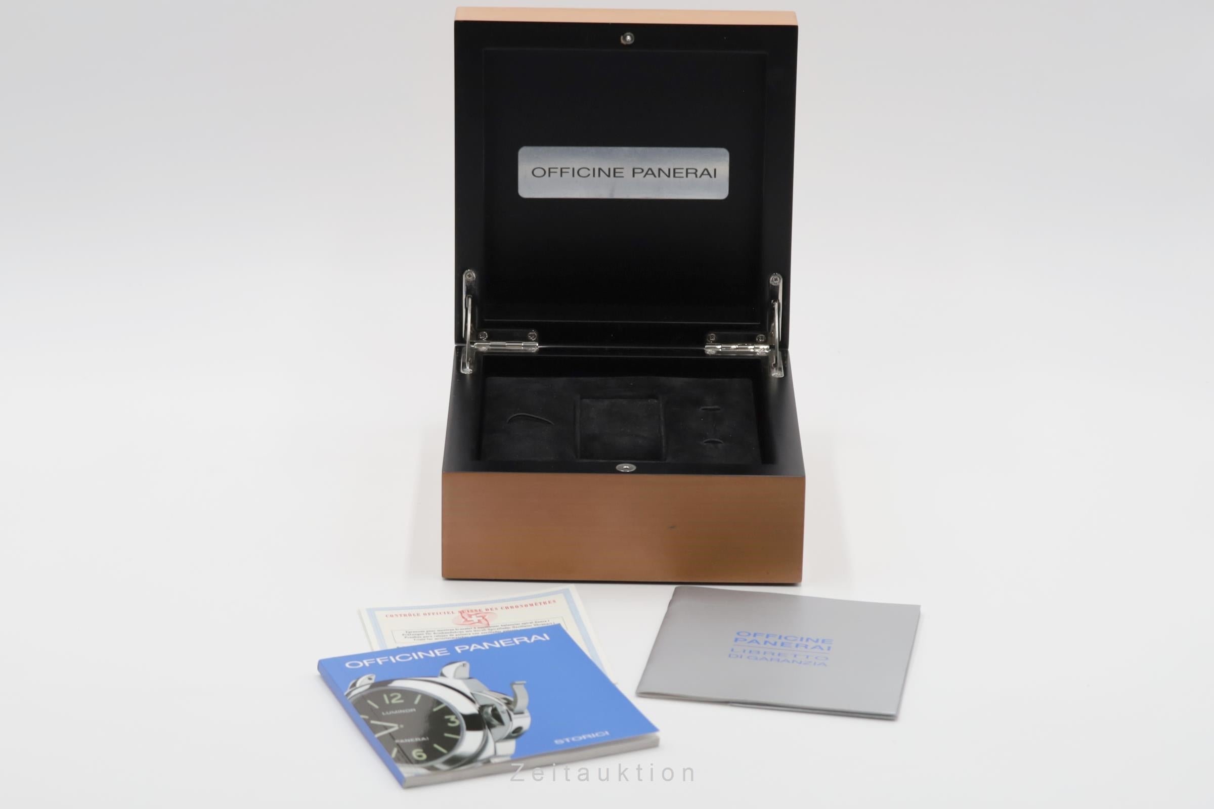 Panerai Luminor Marina acier à remontage manuel montre pour hommes PAM00113 LP: 6200EUR  [2504604]