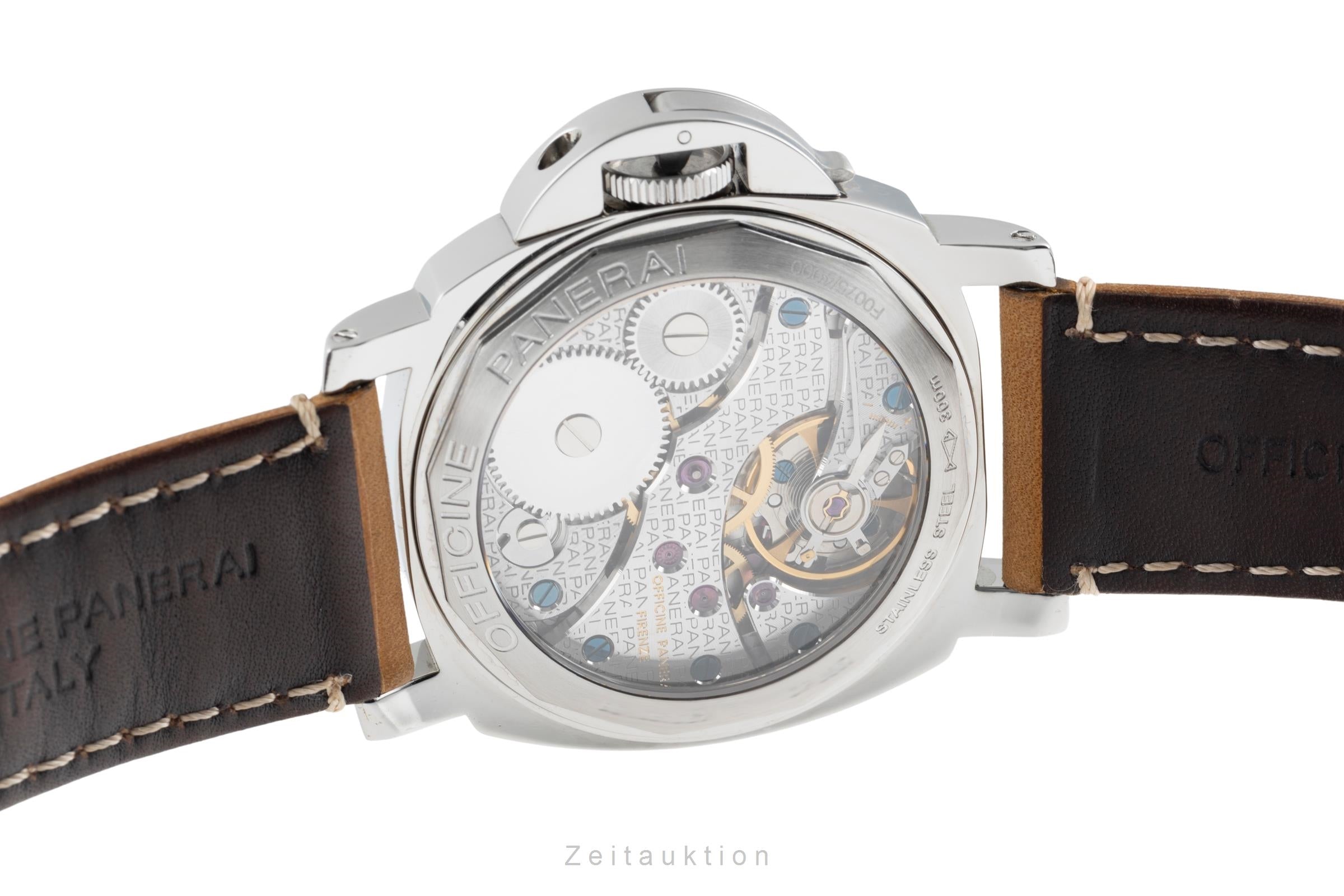 Panerai Luminor Marina acier à remontage manuel montre pour hommes PAM00113 LP: 6200EUR  [2504604]