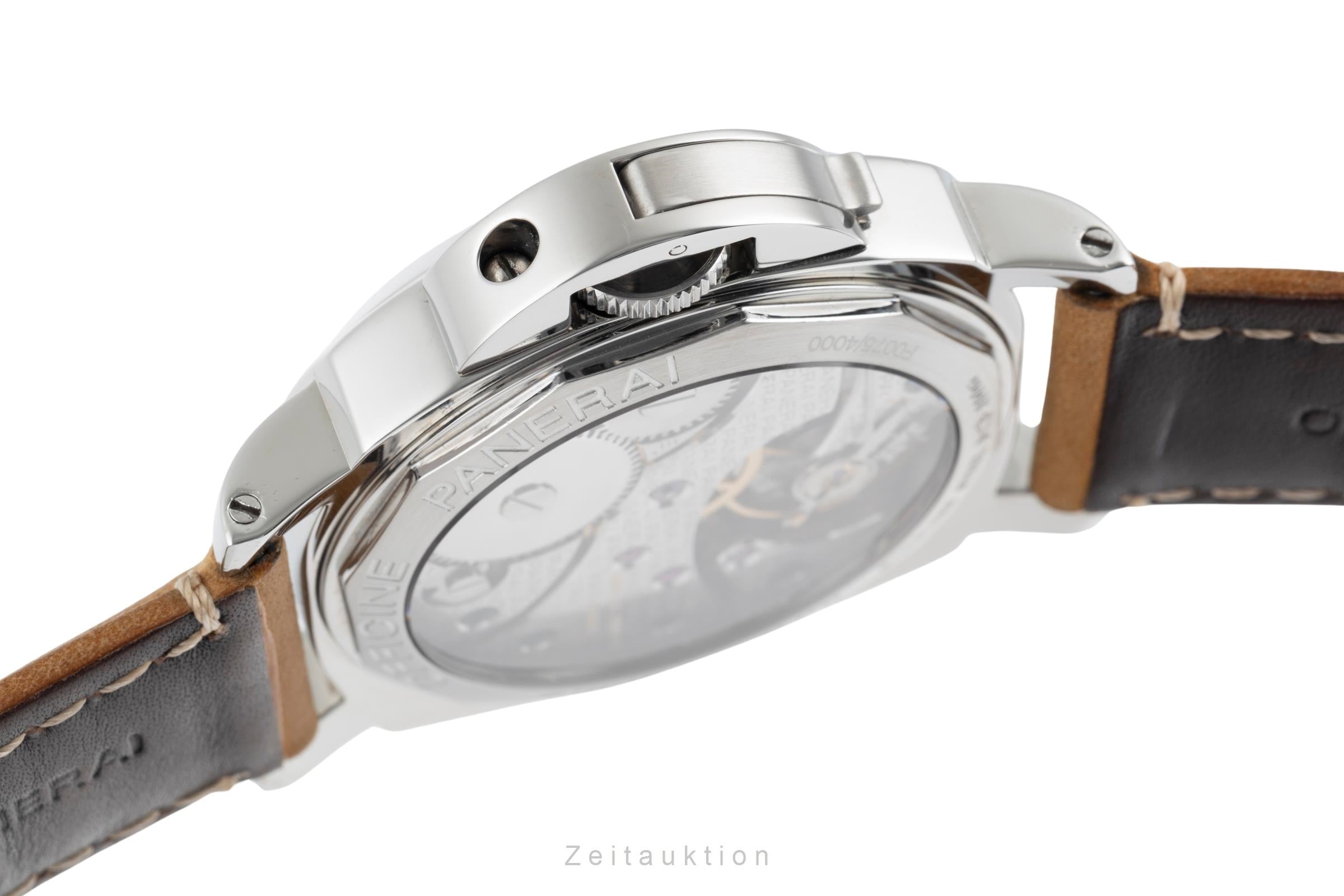 Panerai Luminor Marina acier à remontage manuel montre pour hommes PAM00113 LP: 6200EUR  [2504604]