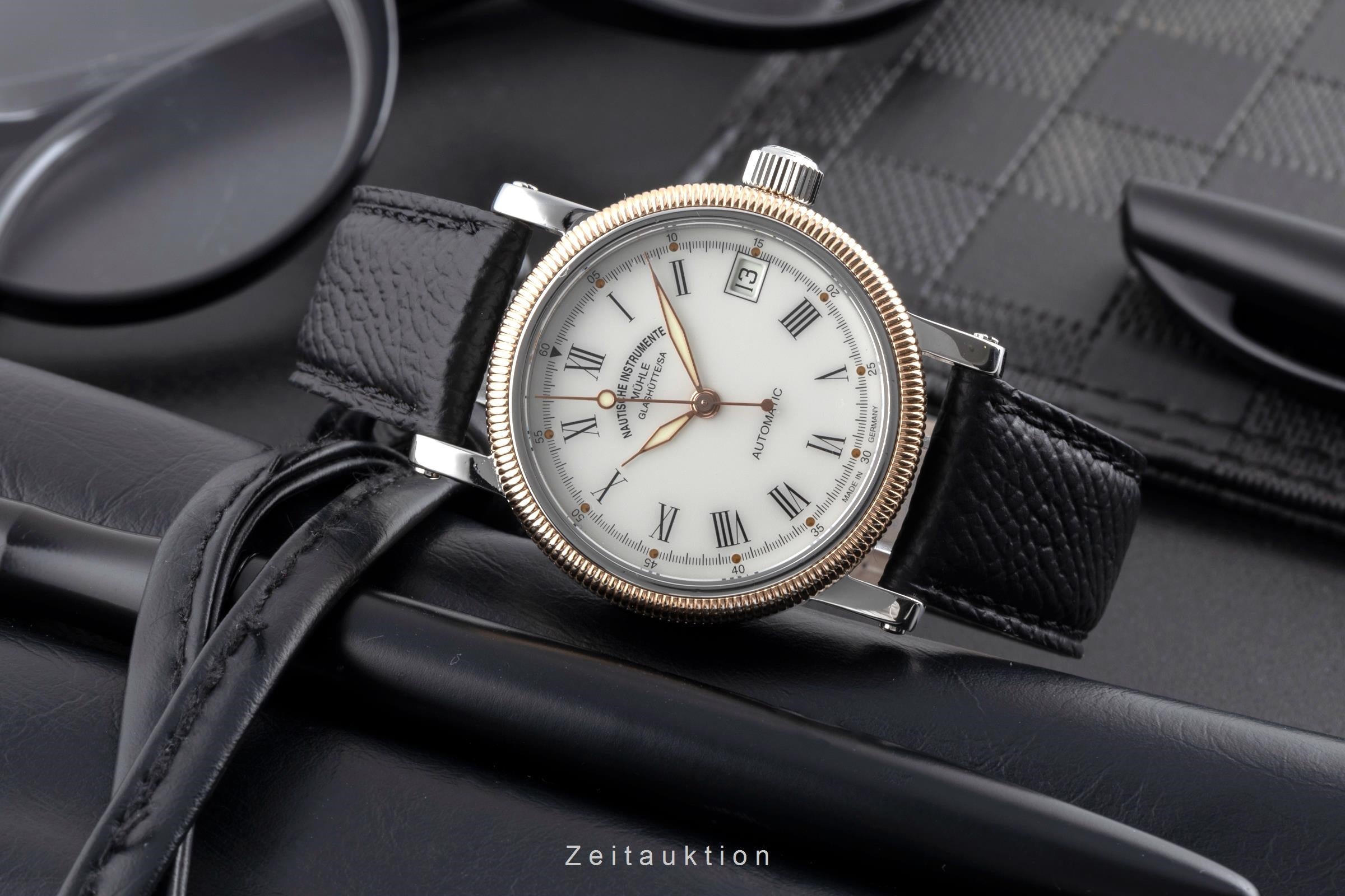 Mühle Glashütte Medium II Stahl / Gold Automatik Datum Ref M1-31-70, M31-71/3LB  [2504606]