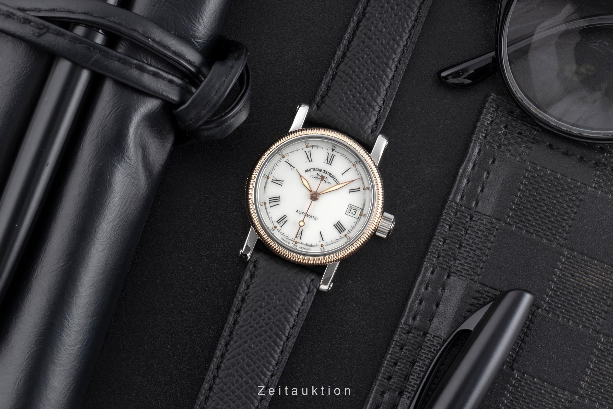 Mühle Glashütte Medium II Stahl / Gold Automatik Datum Ref M1-31-70, M31-71/3LB  [2504606]