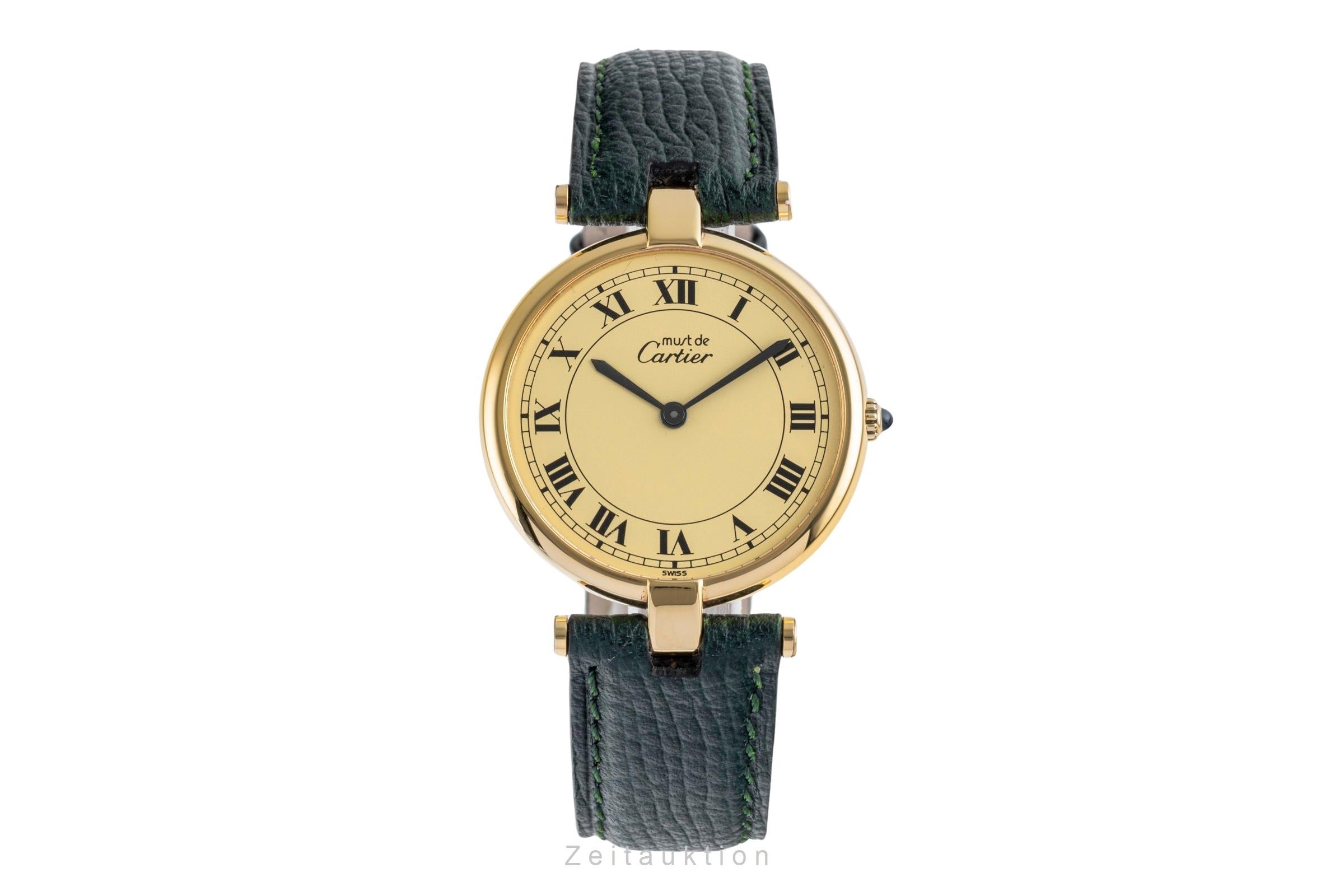 Cartier Vendome silver-gilt quartz unisex 83978213  [2504607]