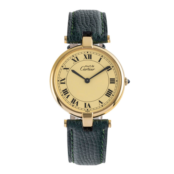 Cartier Vendome silver-gilt quartz unisex 83978213  [2504607]
