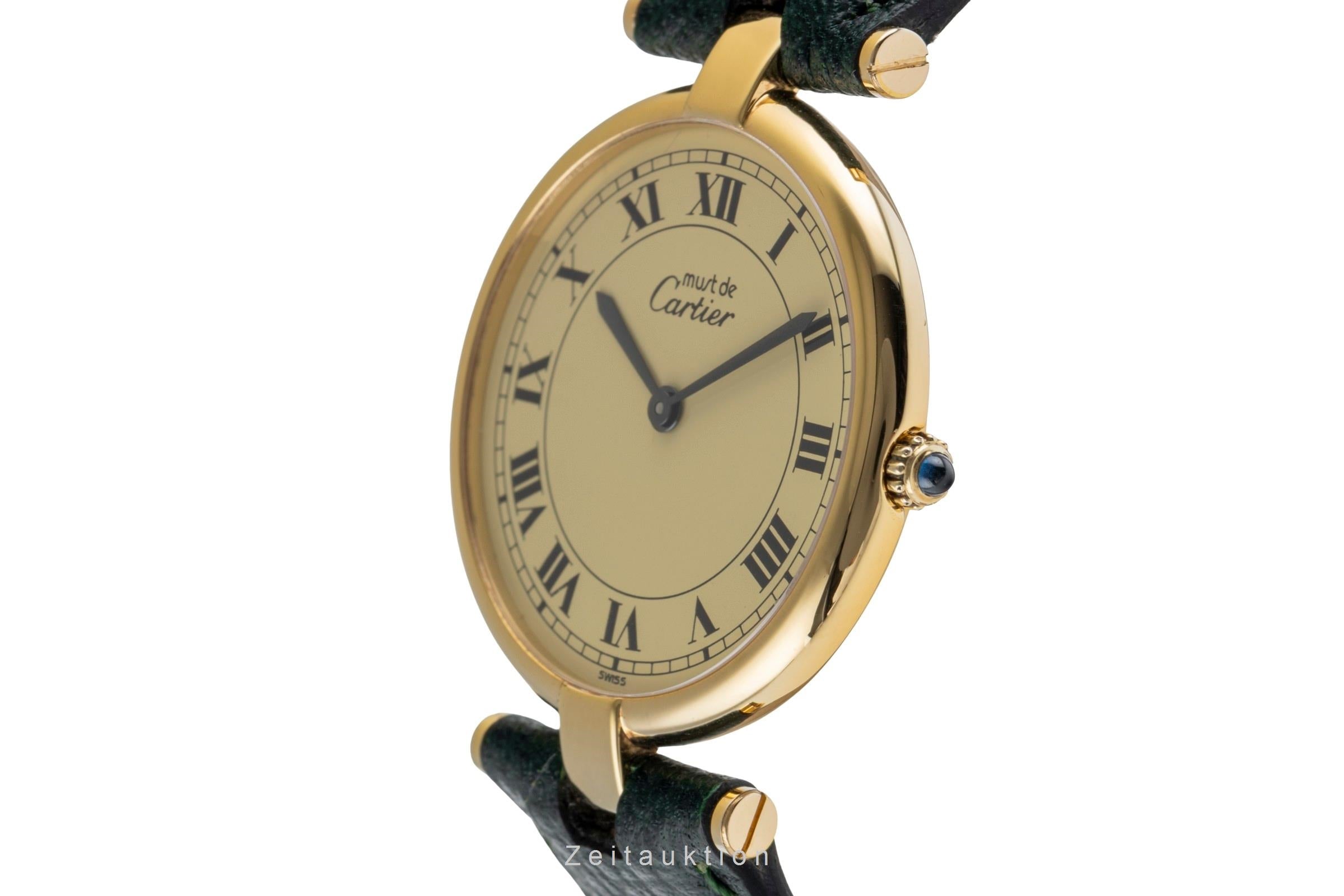 Cartier Vendome silver-gilt quartz unisex 83978213  [2504607]