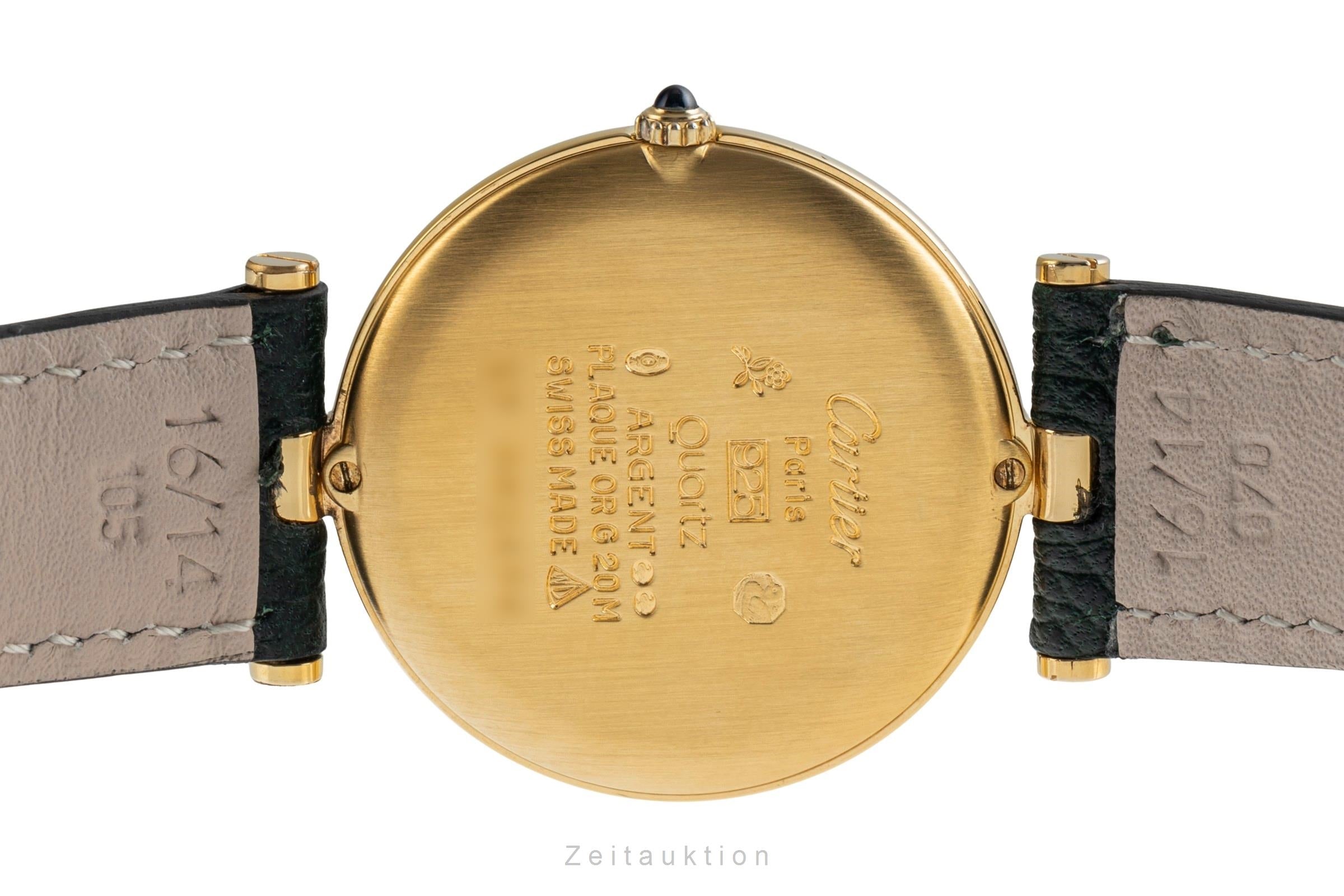 Cartier Vendome silver-gilt quartz unisex 83978213  [2504607]