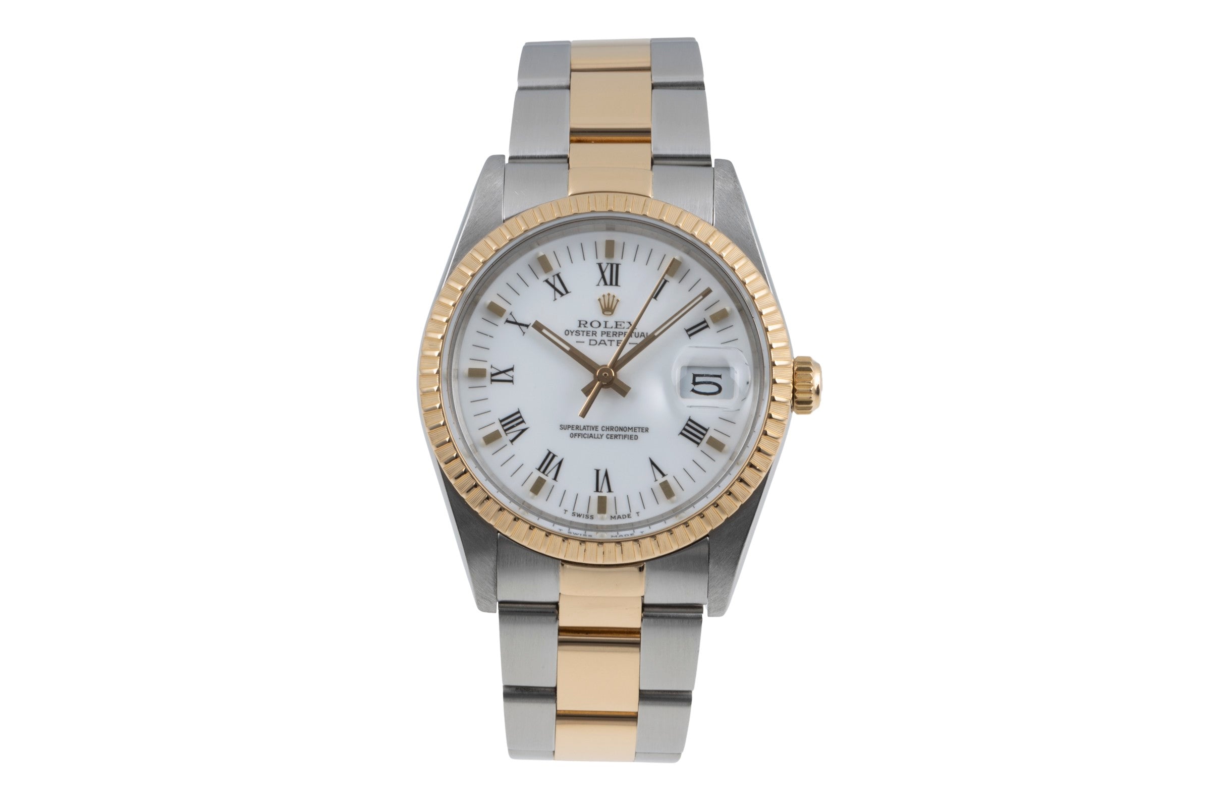 Rolex Date steel / gold automatic men's watch 15053  [2504612]