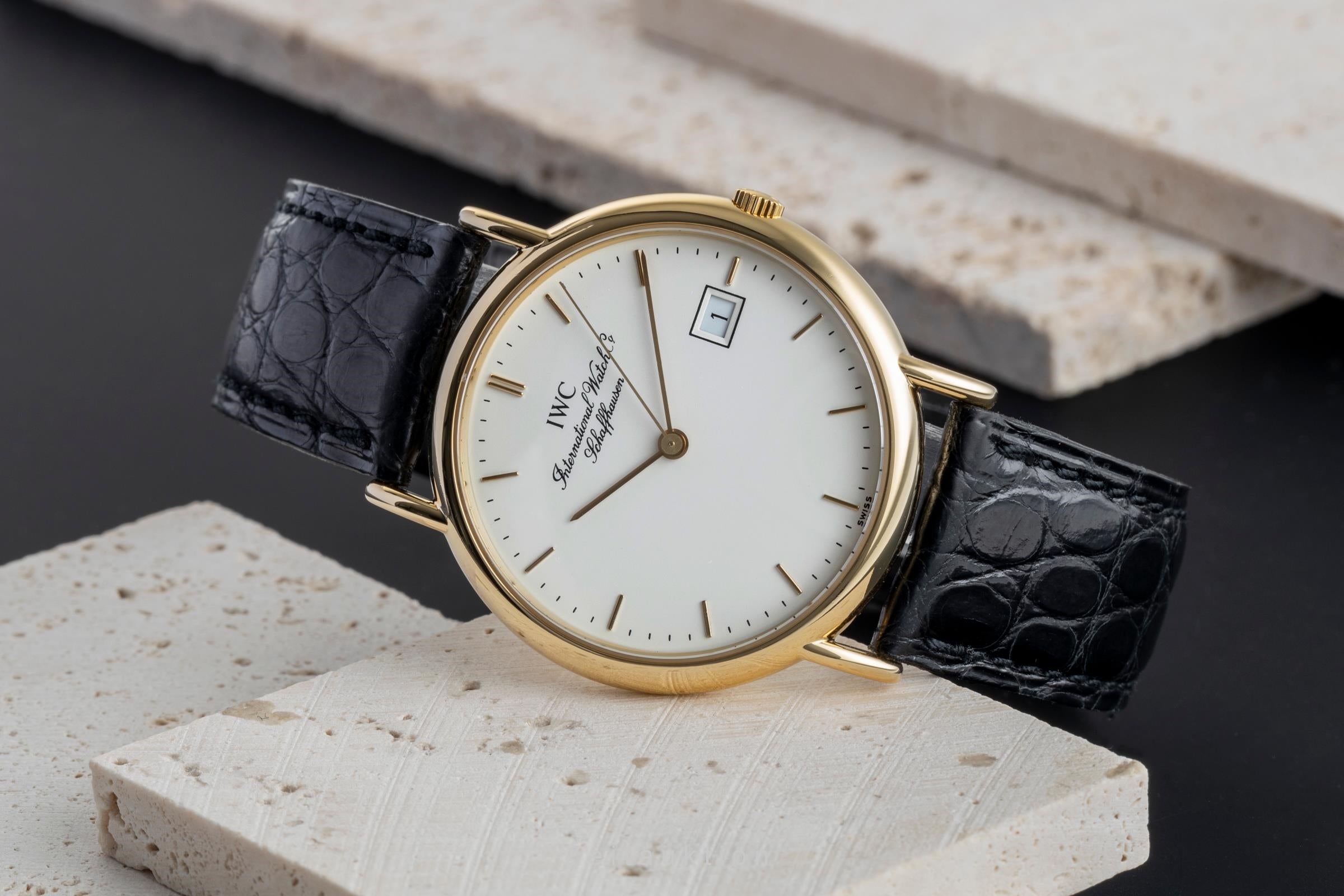 IWC Portofino 18 ct gold quartz men's watch IW333103  [2504614]