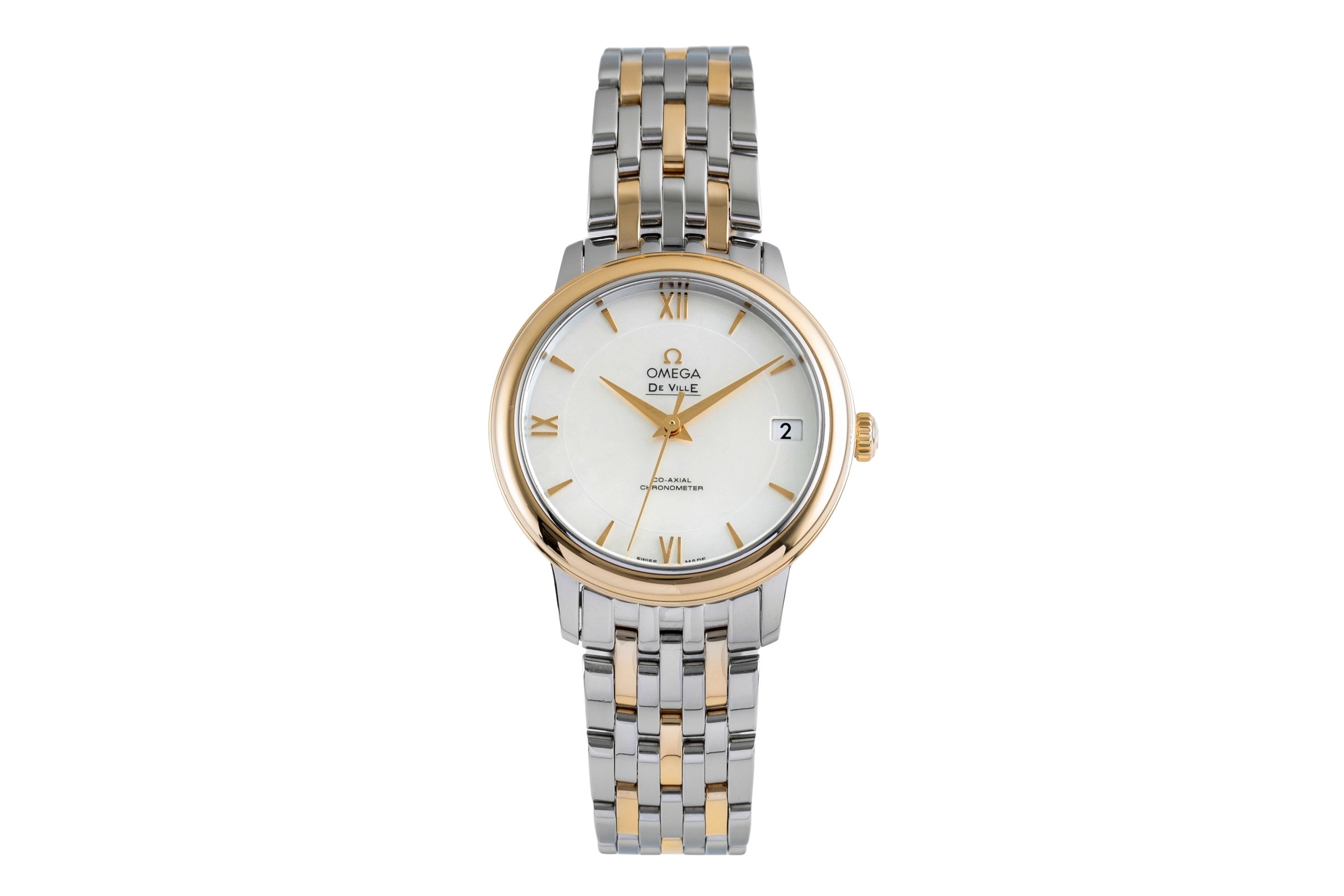 Omega De Ville steel / gold automatic women's watch 424.20.33.20.05.001 LP: 6700EUR  [2504615]