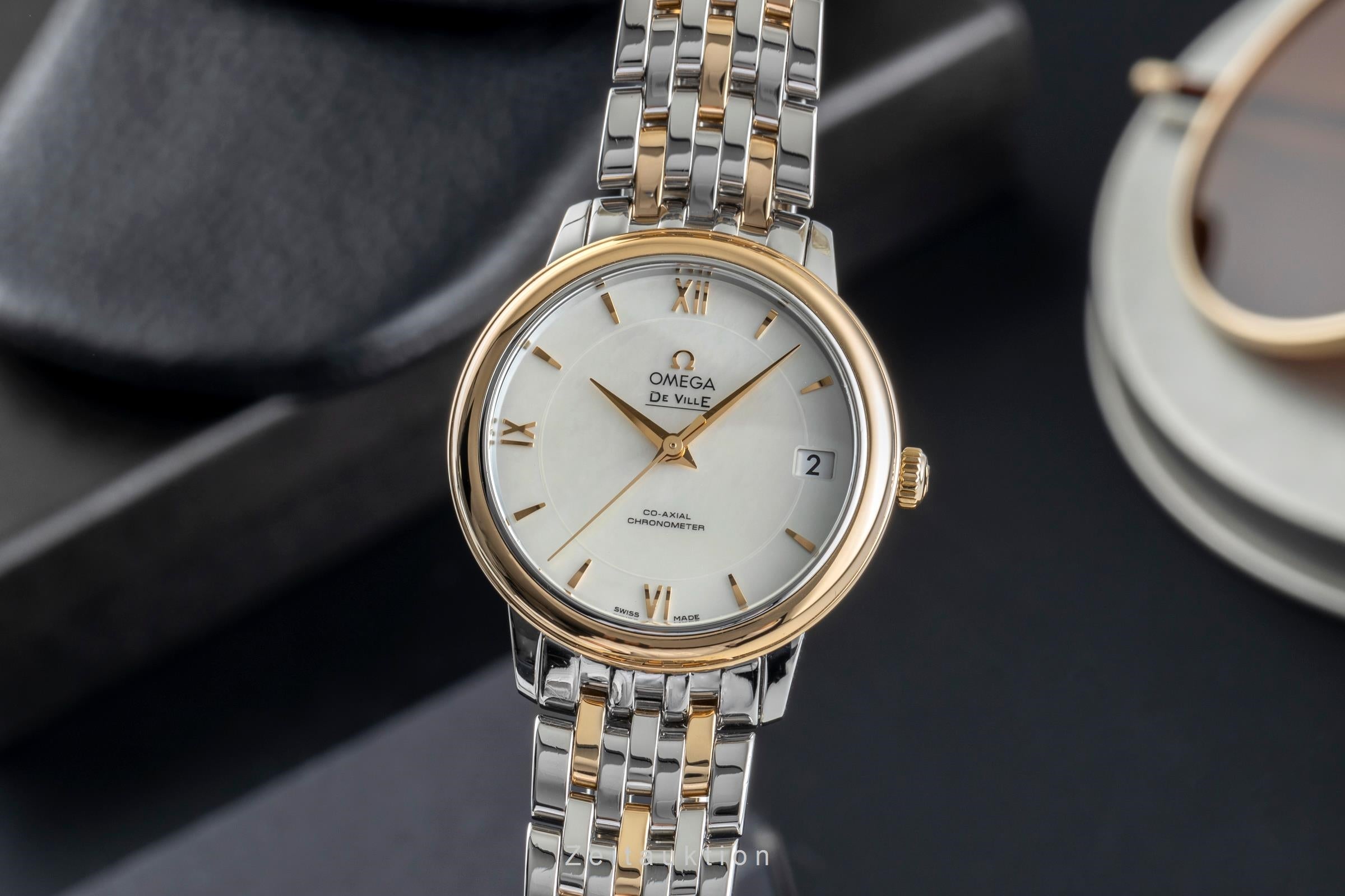 Omega De Ville steel / gold automatic women's watch 424.20.33.20.05.001 LP: 6700EUR  [2504615]