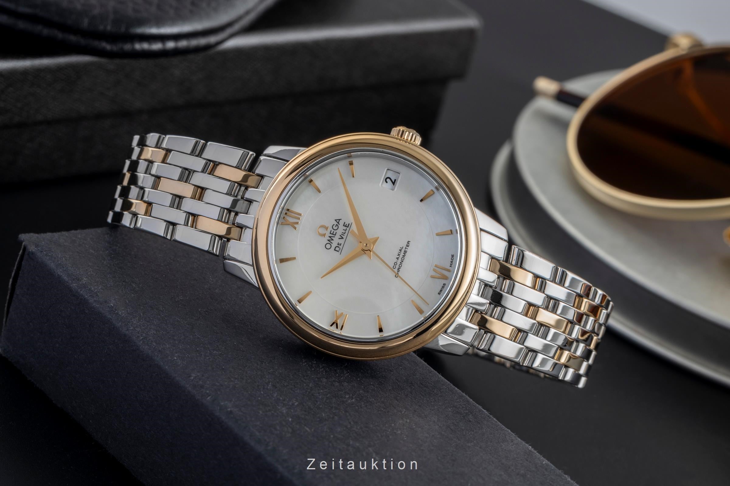 Omega De Ville acciaio / oro automatismo orologio da donna 424.20.33.20.05.001 LP: 6700EUR  [2504615]