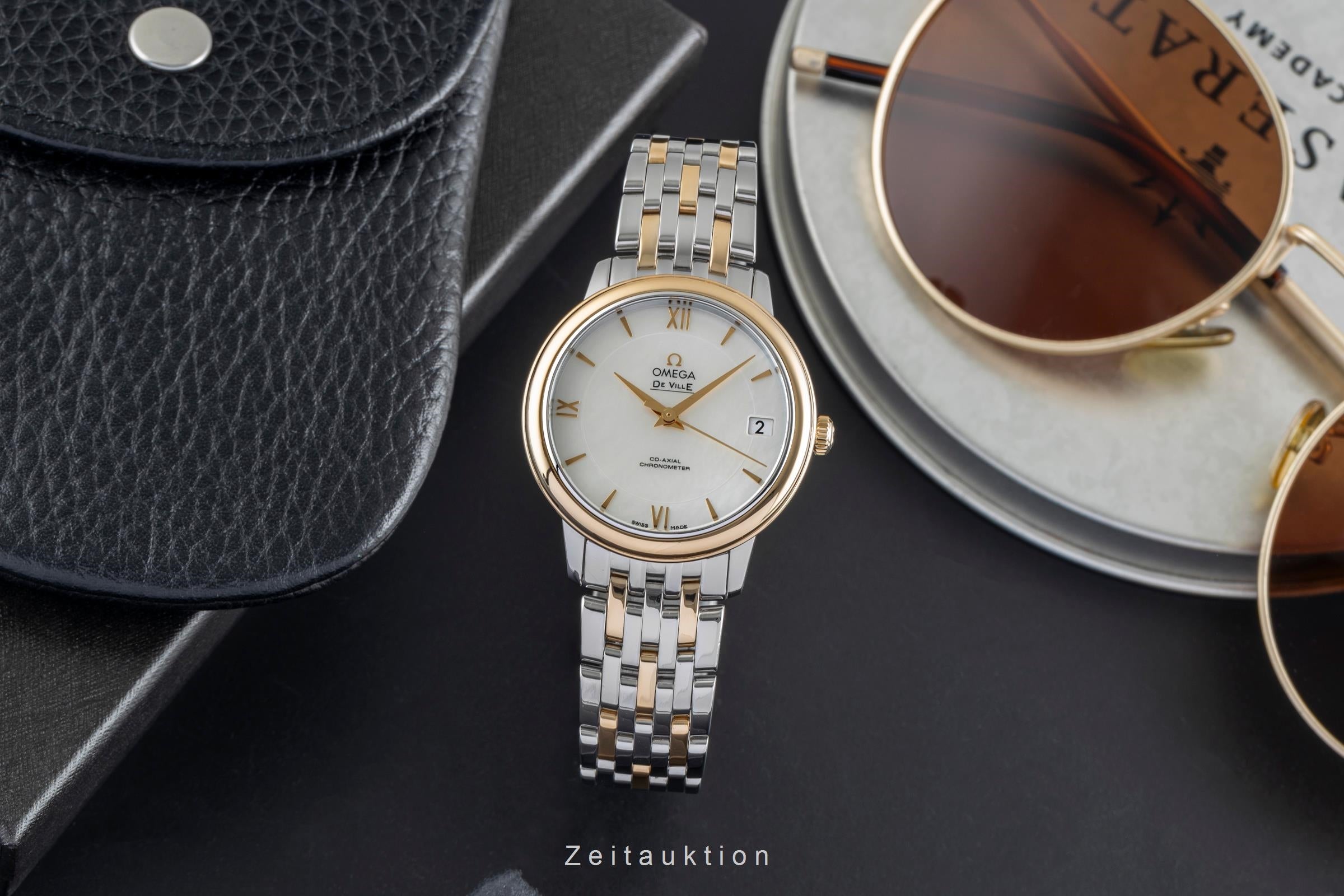 Omega De Ville acciaio / oro automatismo orologio da donna 424.20.33.20.05.001 LP: 6700EUR  [2504615]