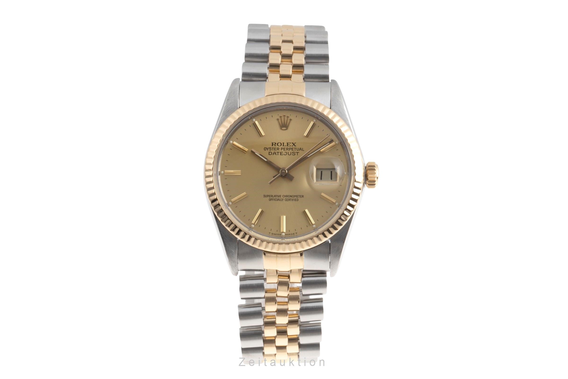 Rolex Datejust steel / gold automatic men's watch 16013  [2504616]