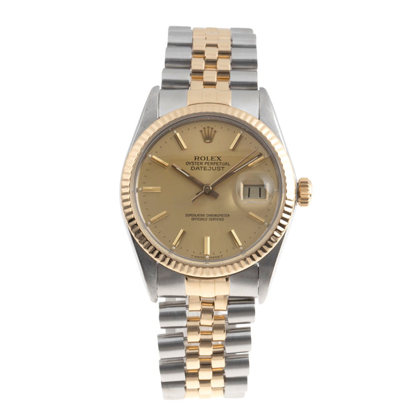 Rolex Datejust steel / gold automatic men's watch 16013  [2504616]