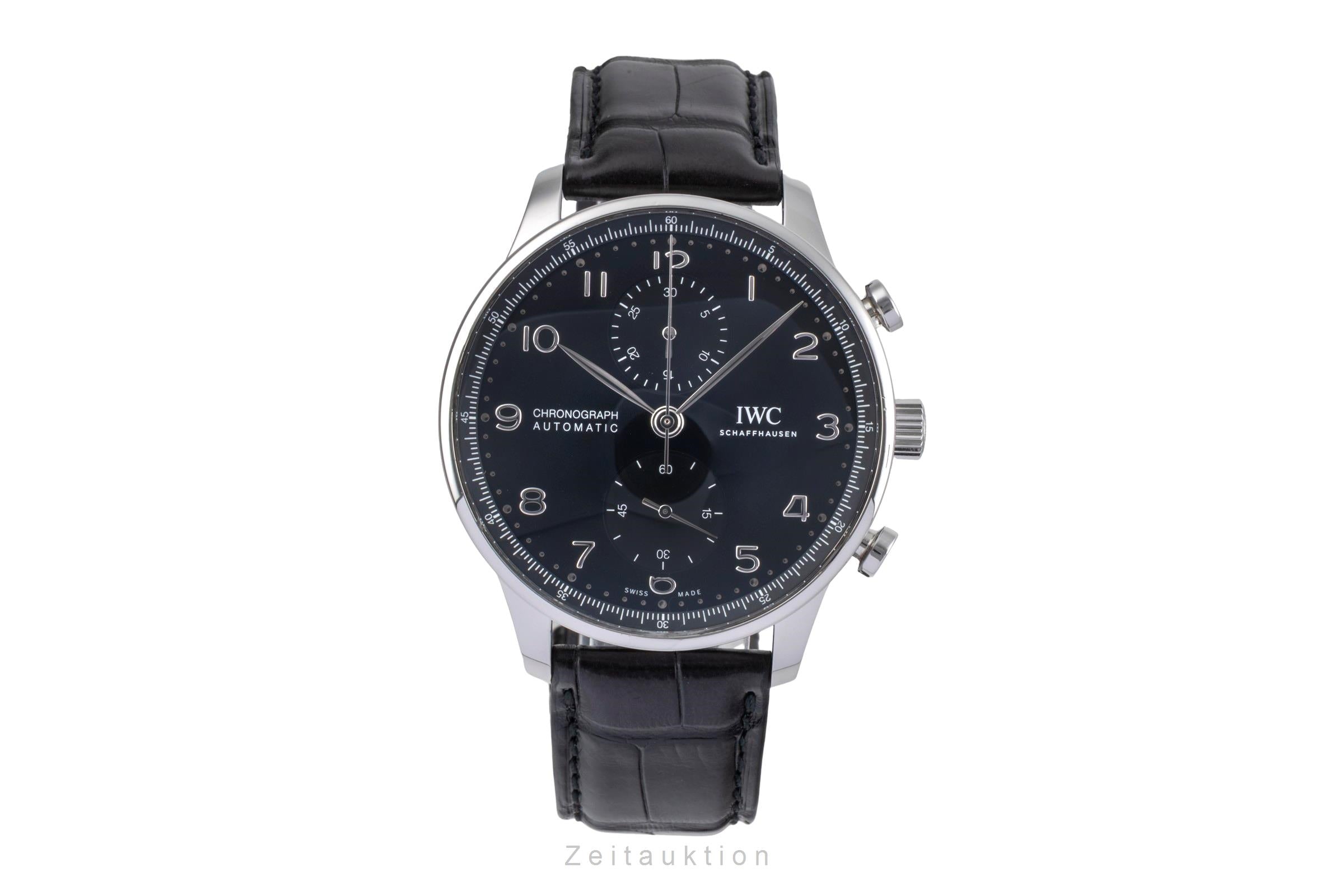 IWC Portugieser chronograph steel automatic men's watch IW371609 LP: 9100EUR  [2504617]