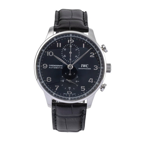 IWC Portugieser chronograph steel automatic men's watch IW371609 LP: 9100EUR  [2504617]