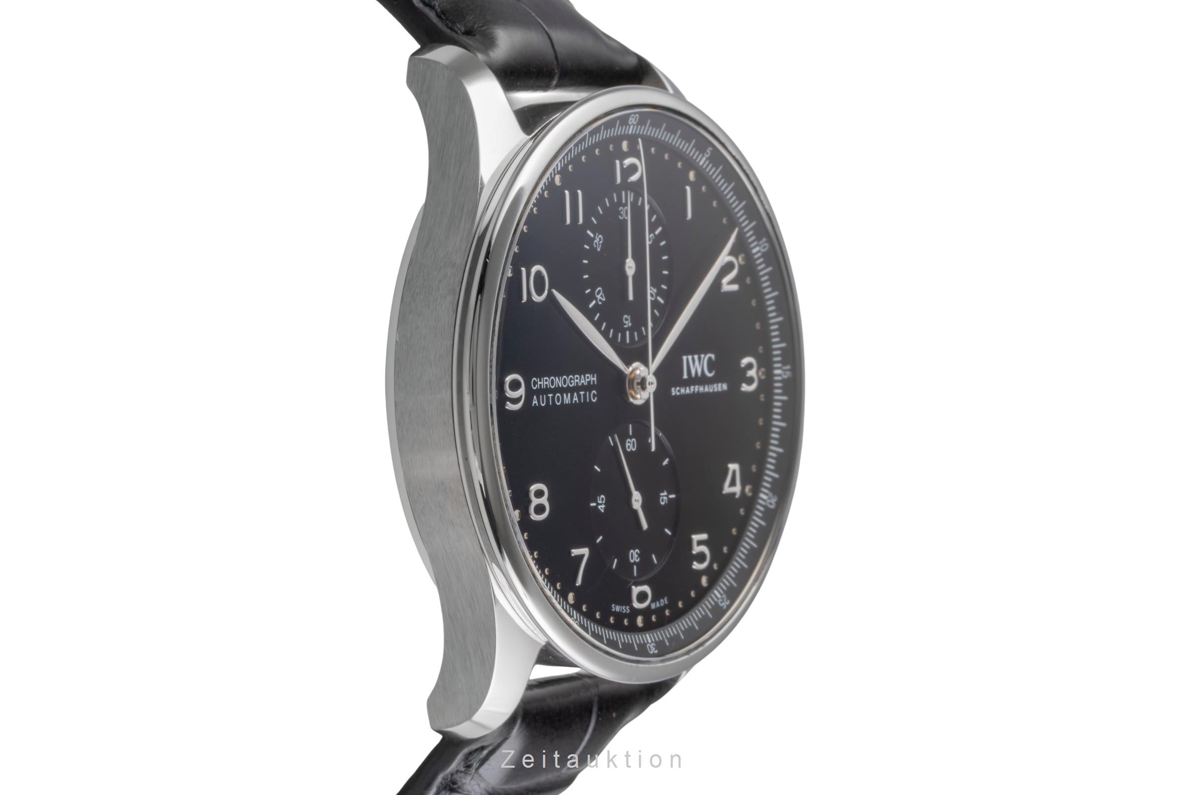 IWC Portugieser chronograph steel automatic men's watch IW371609 LP: 9100EUR  [2504617]