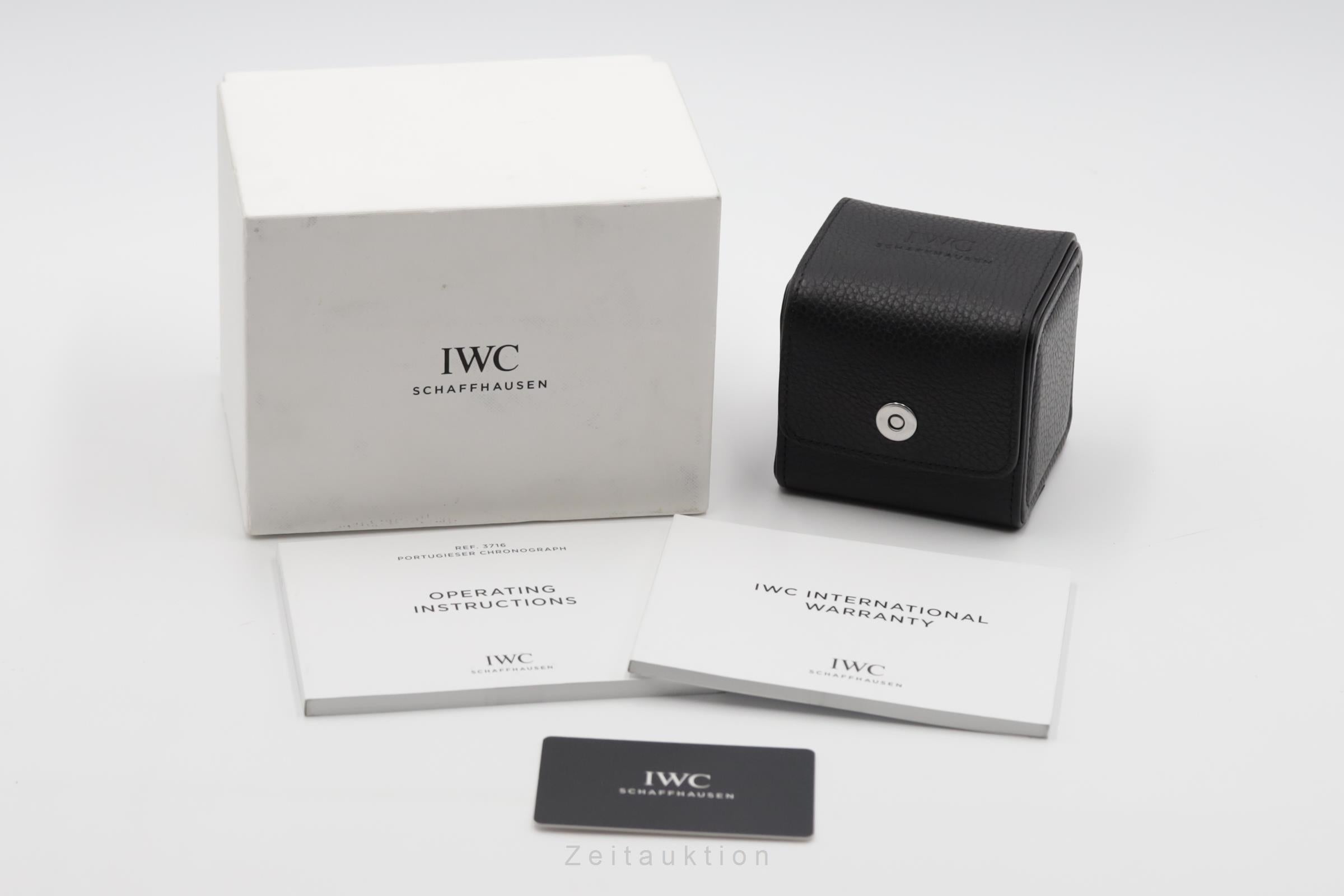 IWC Portugieser chronograph steel automatic men's watch IW371609 LP: 9100EUR  [2504617]