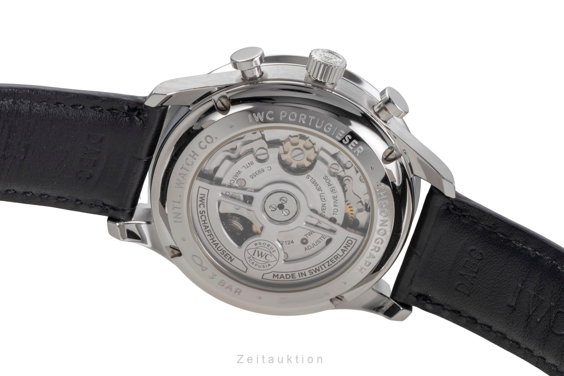 IWC Portugieser chronograph steel automatic men's watch IW371609 LP: 9100EUR  [2504617]