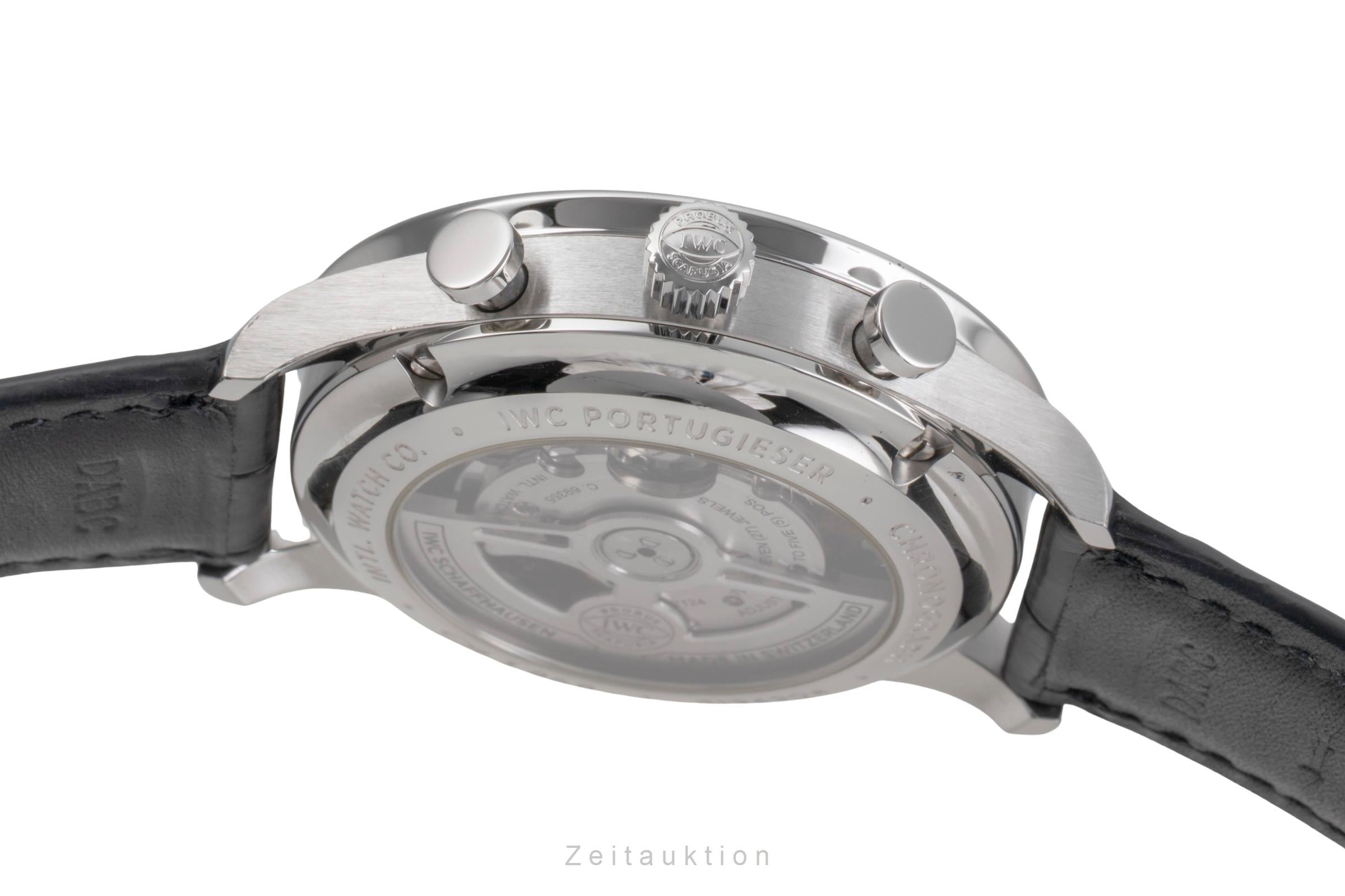 IWC Portugieser chronograph steel automatic men's watch IW371609 LP: 9100EUR  [2504617]