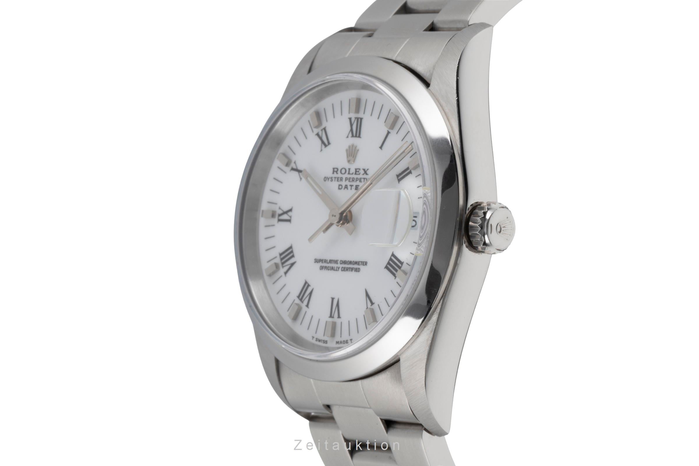 Rolex Date acero automático reloj para caballeros 15200  [2504650]