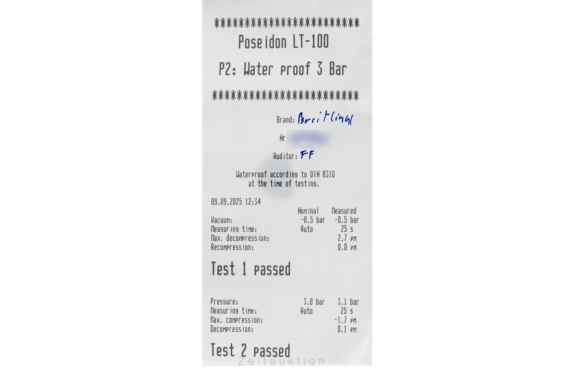 Breitling Montbrillant chronograph steel automatic men's watch A41330  [2504651]