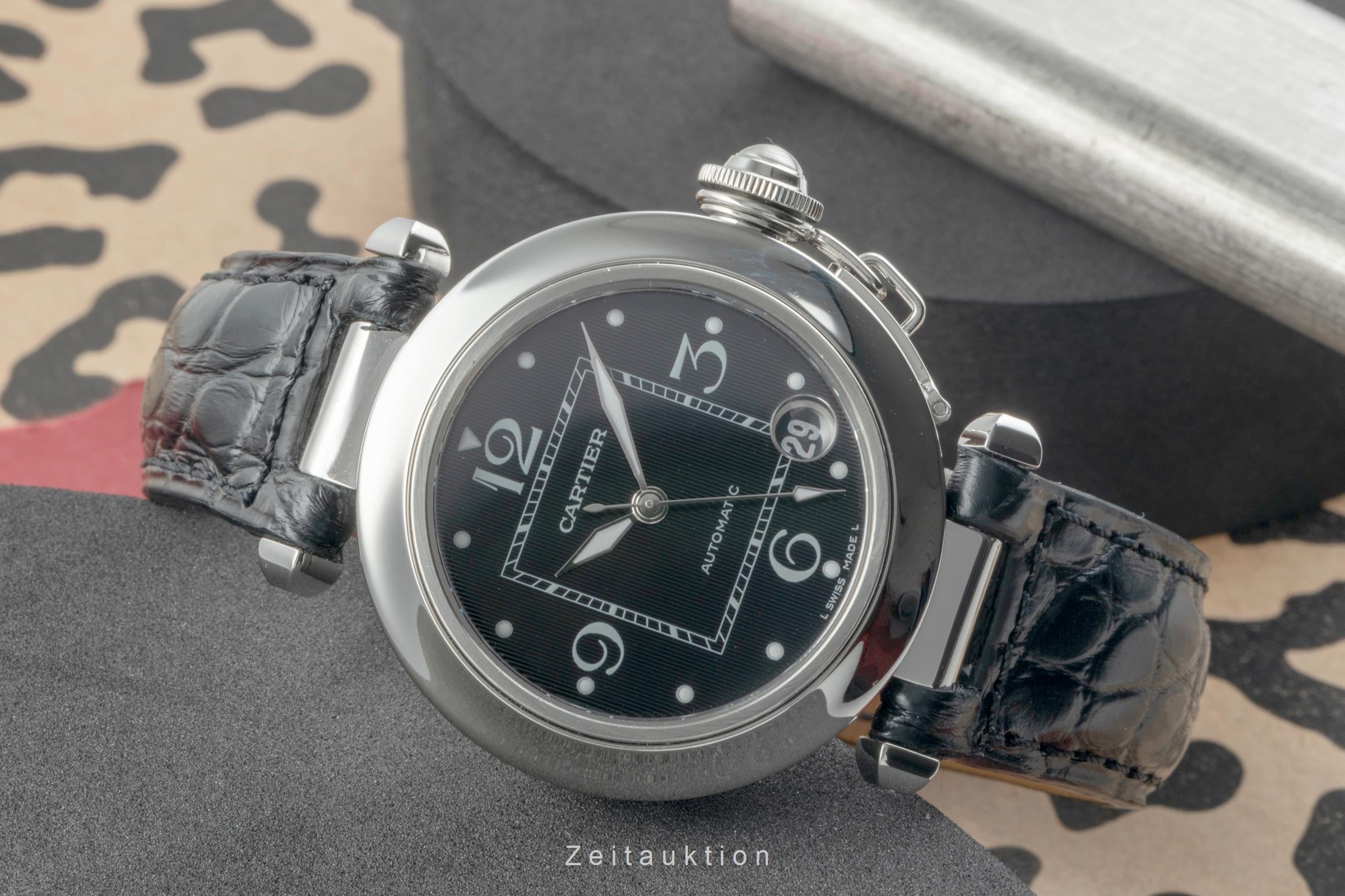 Cartier Pasha C de Cartier Black Dial Automatik Herrenuhr Ref. W3106099 2324 [2504655]