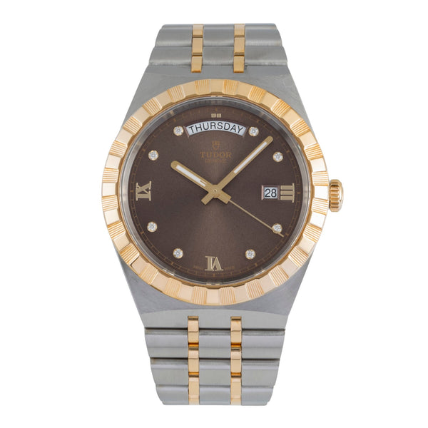 Tudor Royal Diamanten Stahl / Gold Automatik Herrenuhr M28603-0008 NP: 4960,- € [2504656]
