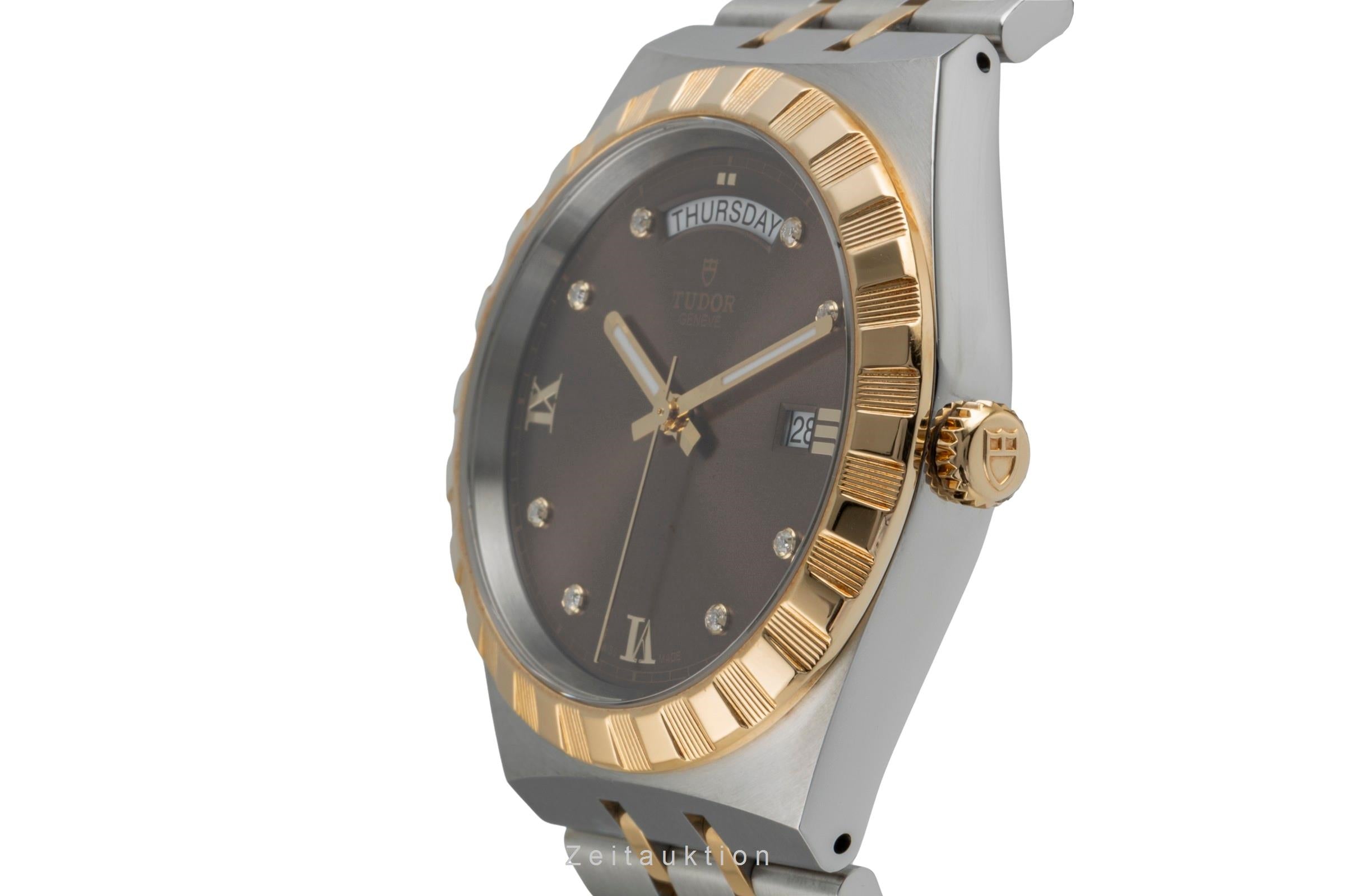 Tudor Royal Diamanten Stahl / Gold Automatik Herrenuhr M28603-0008 NP: 4960,- € [2504656]