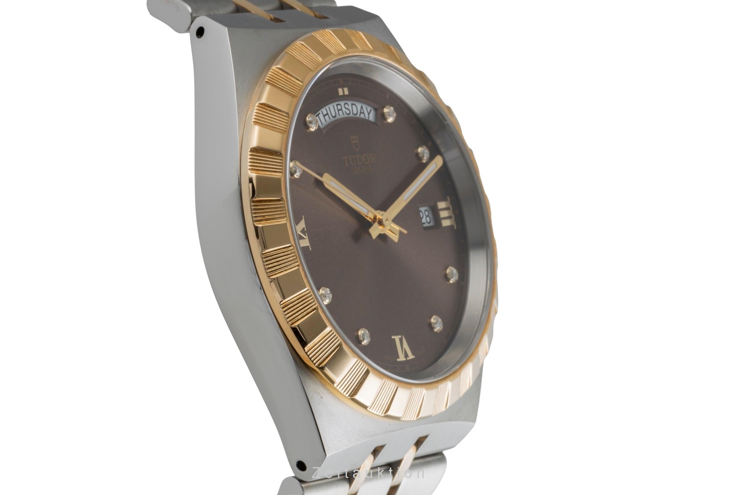 Tudor Royal Diamanten Stahl / Gold Automatik Herrenuhr M28603-0008 NP: 4960,- € [2504656]