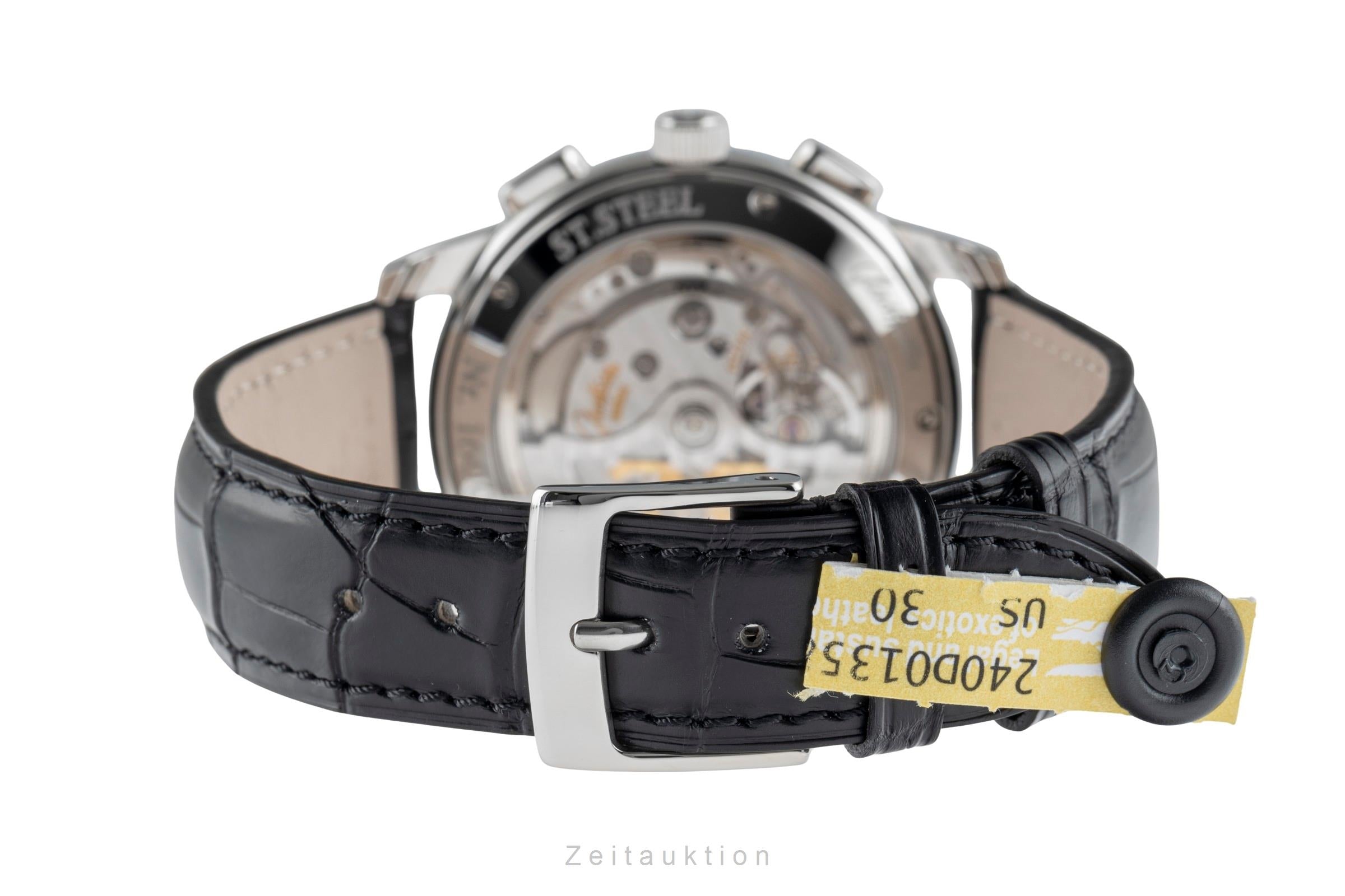 Glashütte Senator chronographe acier automatique montre pour hommes 1-39-31-05-03-04  [2504667]