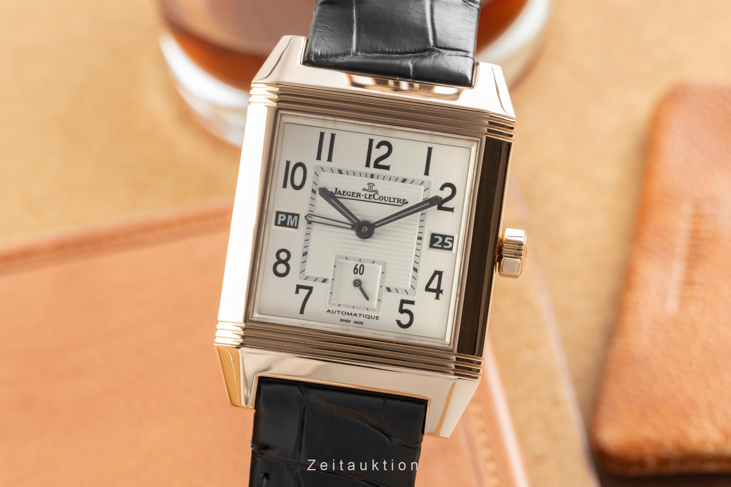 Jaeger LeCoultre Reverso oro rosado de 18 quilates automático reloj para caballeros Q7002420  230.2.77  [2504669]