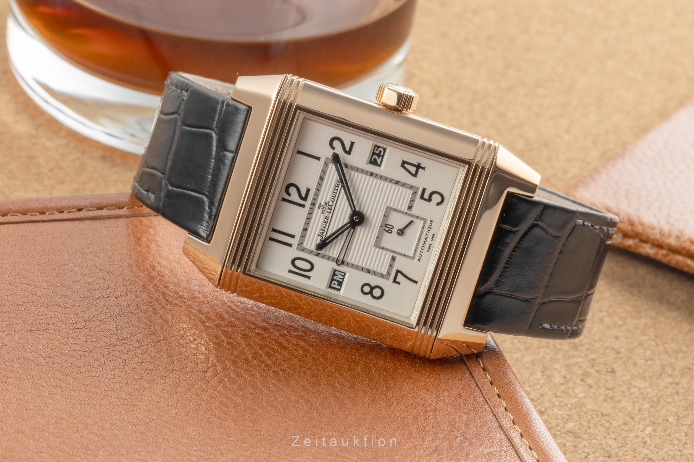 Jaeger LeCoultre Reverso oro rosado de 18 quilates automático reloj para caballeros Q7002420  230.2.77  [2504669]