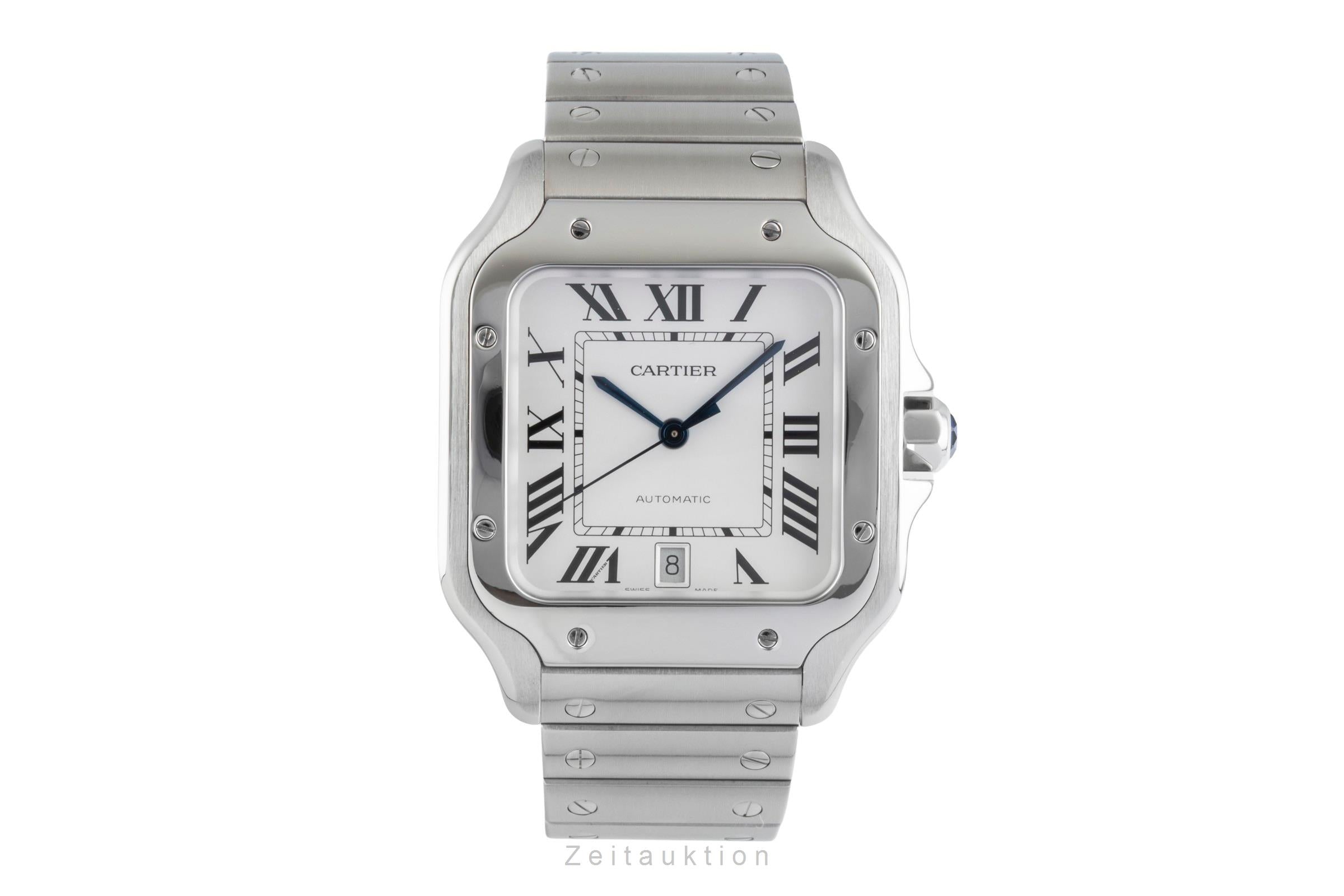 Cartier Santos acier automatique montre pour hommes WSSA0009 LP: 8850EUR  [2504673]