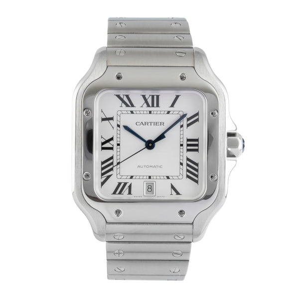 Cartier Santos acier automatique montre pour hommes WSSA0009 LP: 8850EUR  [2504673]