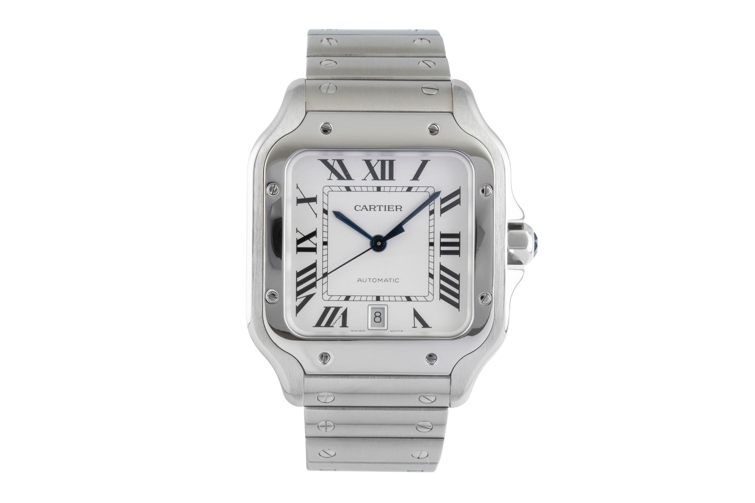 Cartier Santos acier automatique montre pour hommes WSSA0009 LP: 8850EUR  [2504673]
