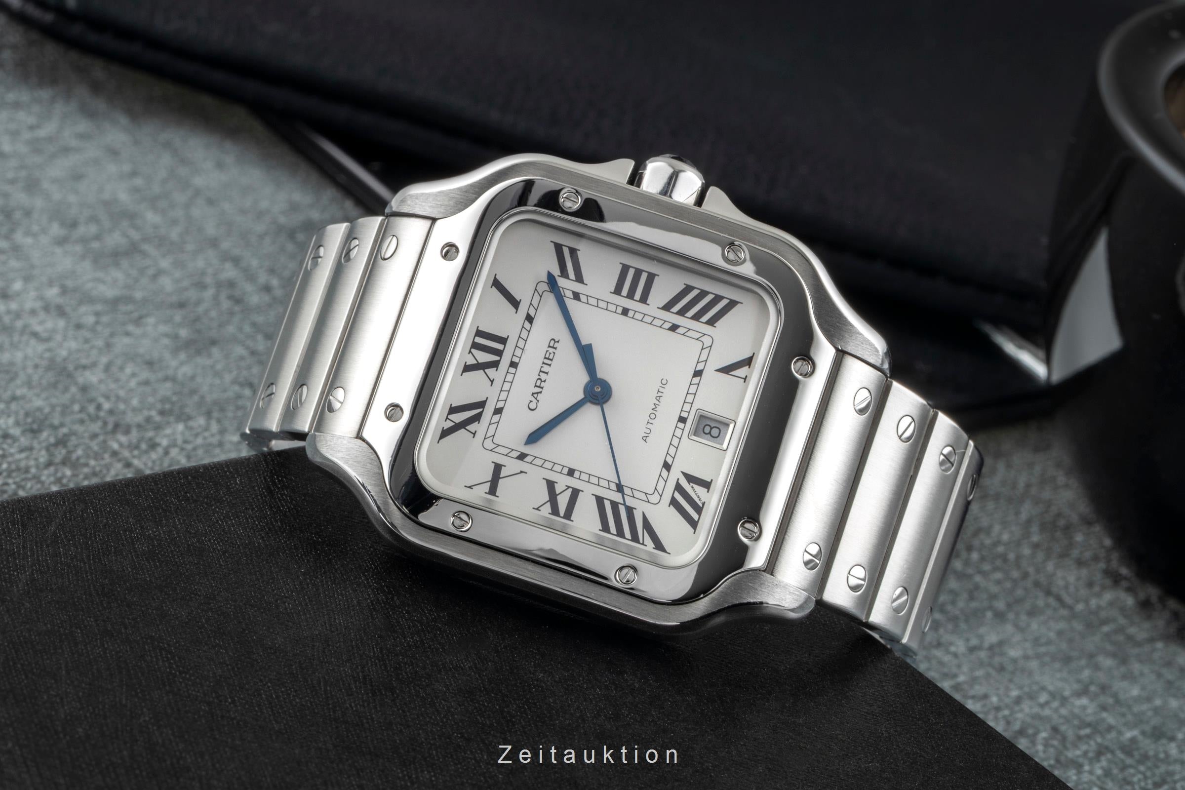Cartier Santos acier automatique montre pour hommes WSSA0009 LP: 8850EUR  [2504673]