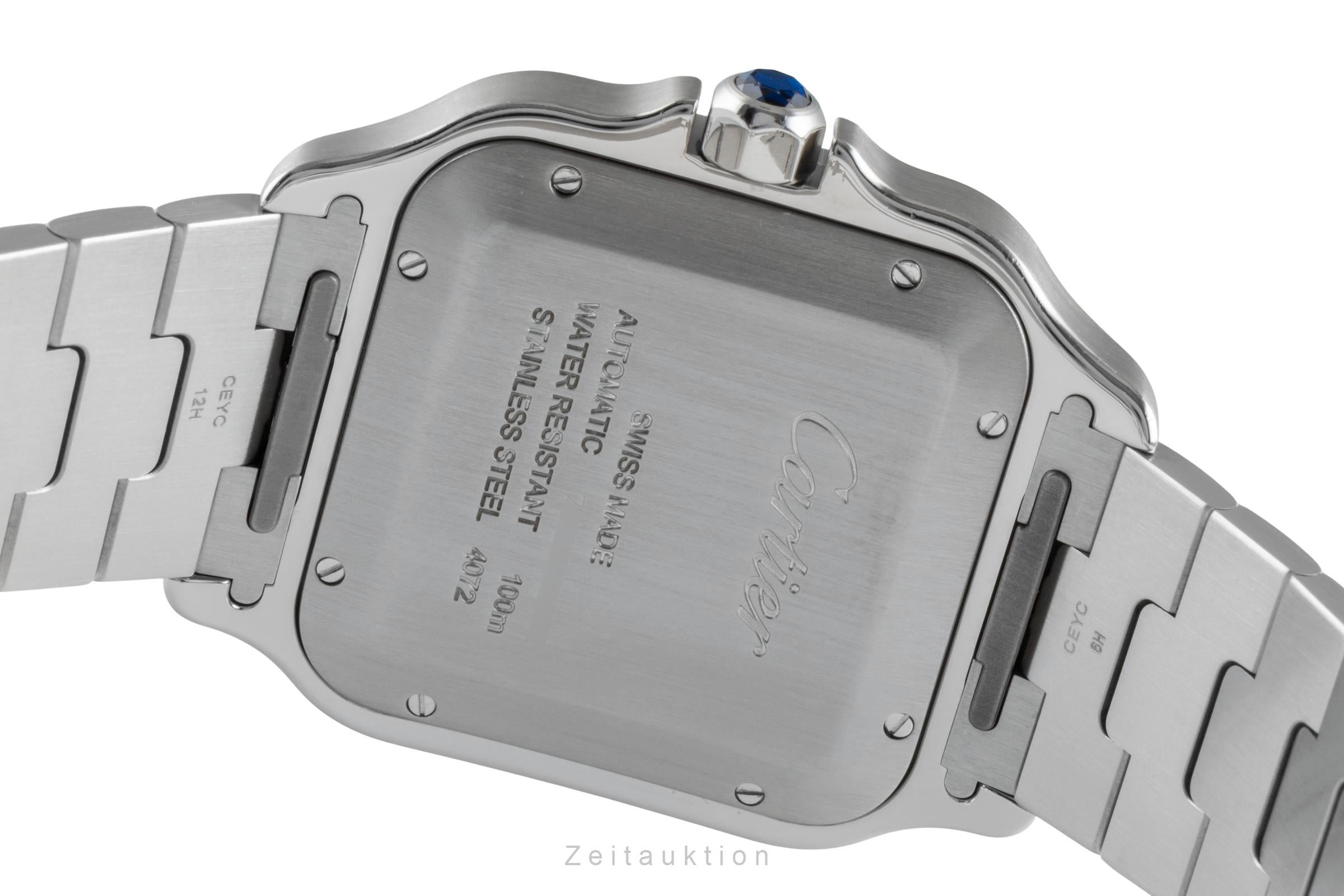 Cartier Santos acier automatique montre pour hommes WSSA0009 LP: 8850EUR  [2504673]