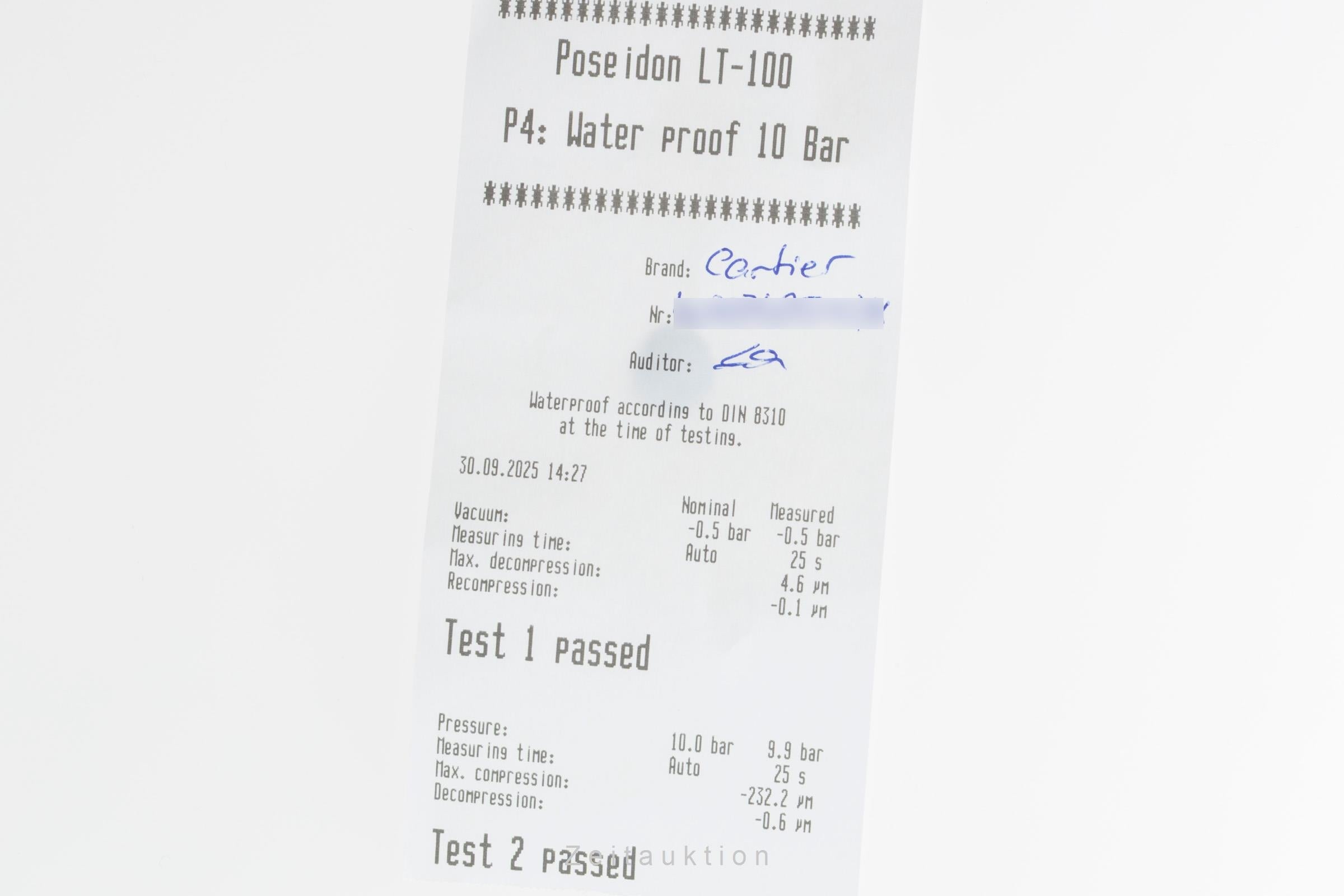 Cartier Santos acier automatique montre pour hommes WSSA0009 LP: 8850EUR  [2504673]