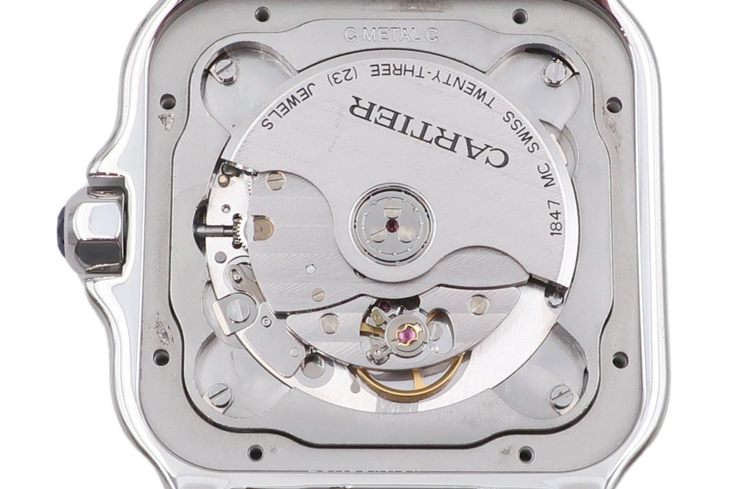 Cartier Santos acier automatique montre pour hommes WSSA0009 LP: 8850EUR  [2504673]