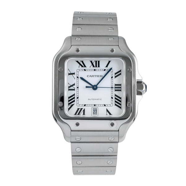 Cartier Santos acero automático reloj para caballeros WSSA0018 LP: 8850EUR  [2504674]