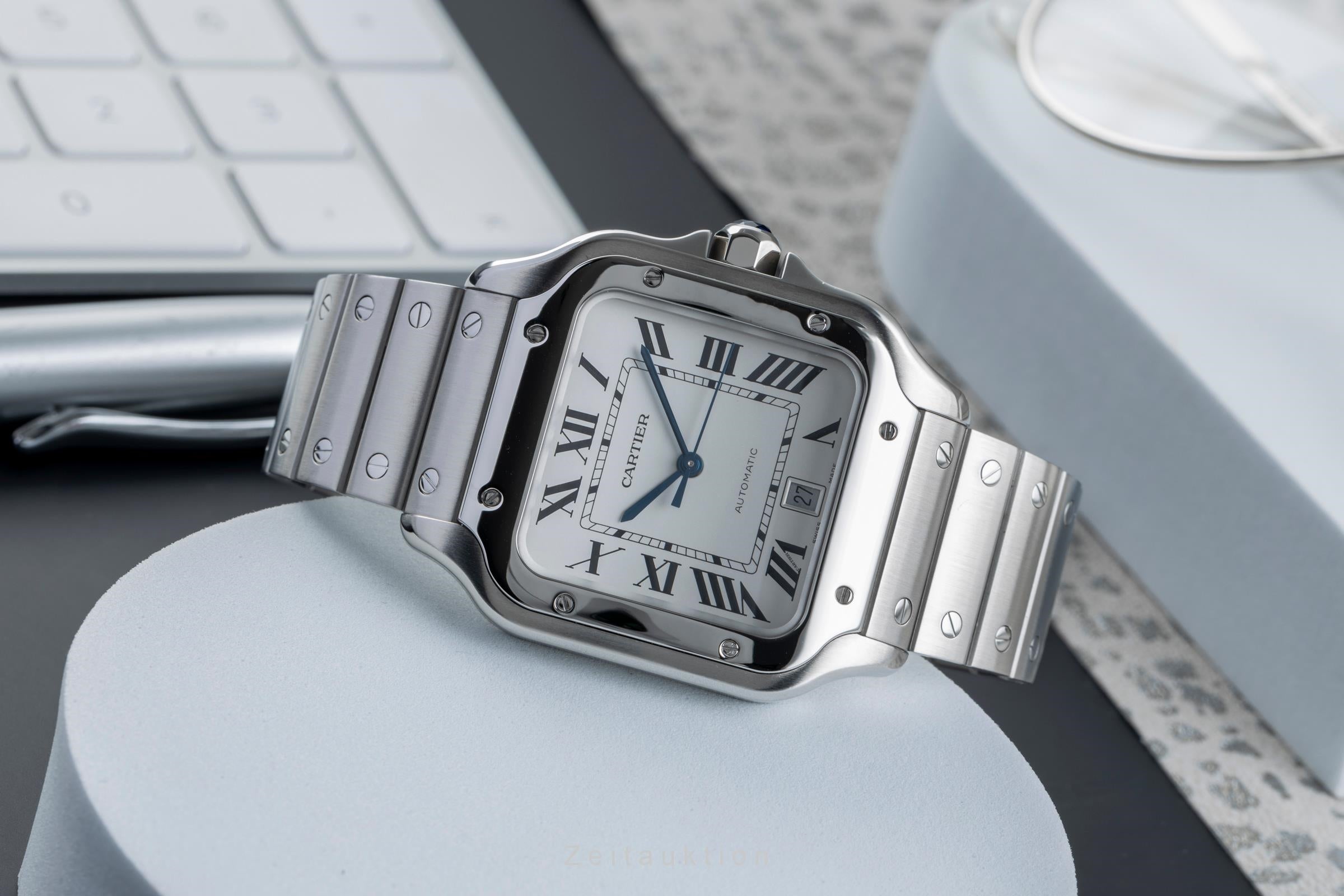 Cartier Santos acero automático reloj para caballeros WSSA0018 LP: 8850EUR  [2504674]