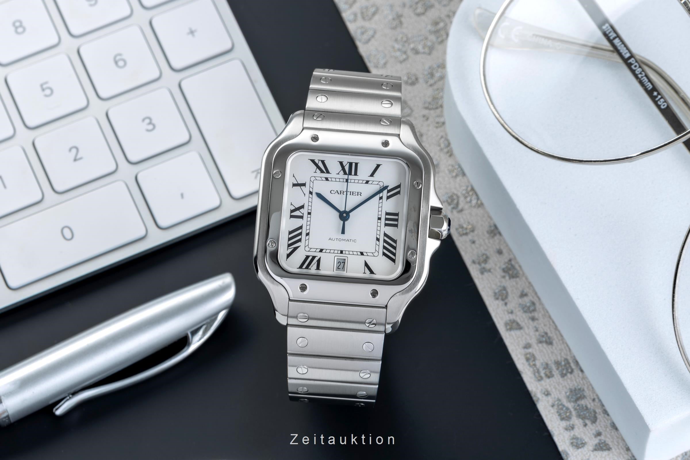 Cartier Santos acero automático reloj para caballeros WSSA0018 LP: 8850EUR  [2504674]