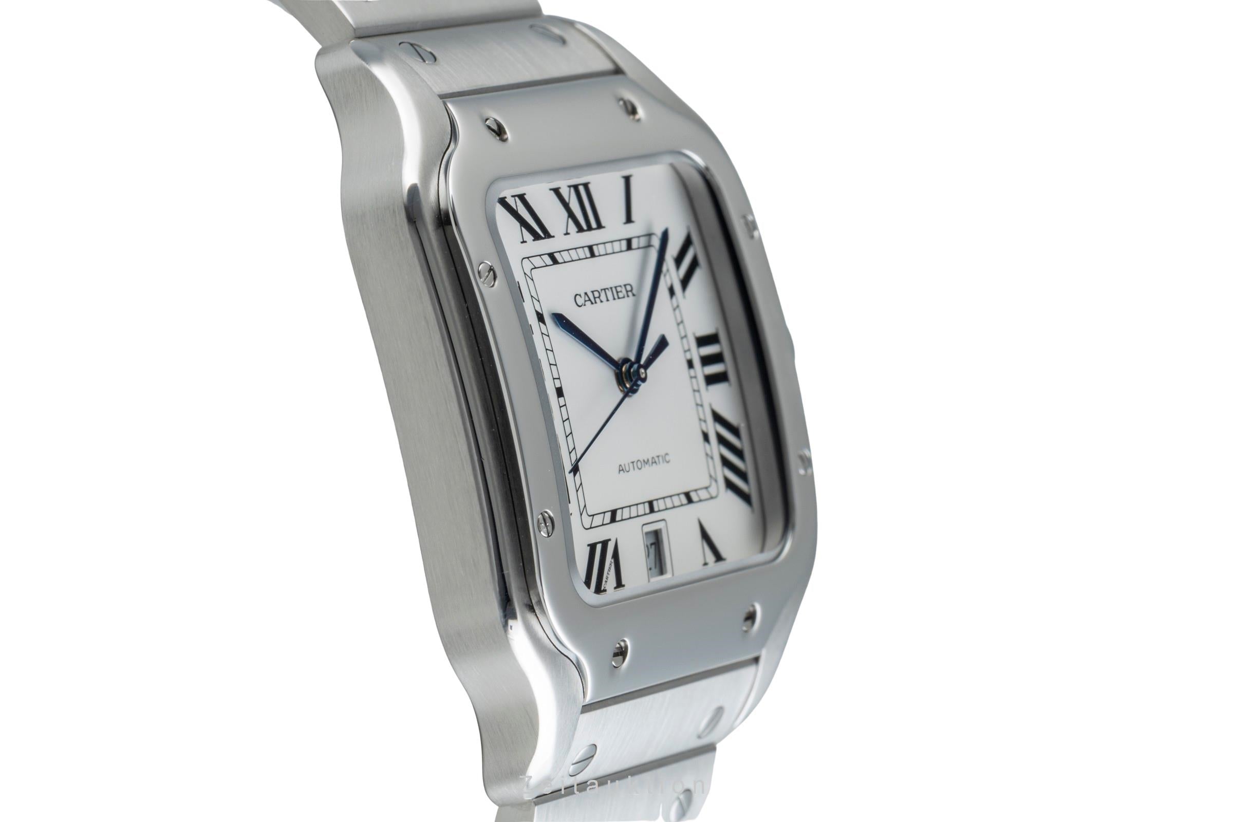Cartier Santos acero automático reloj para caballeros WSSA0018 LP: 8850EUR  [2504674]