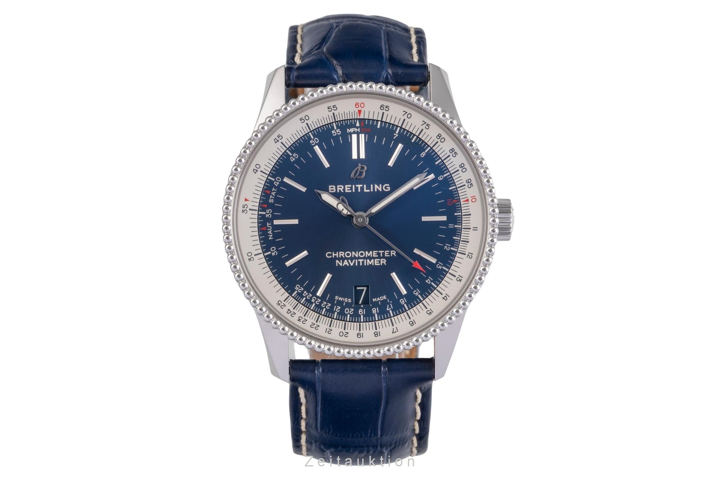 Breitling Navitimer 38 Automatik Datum Stahl Herrenuhr Ref. A17325211C1P1 B&P [2504676]