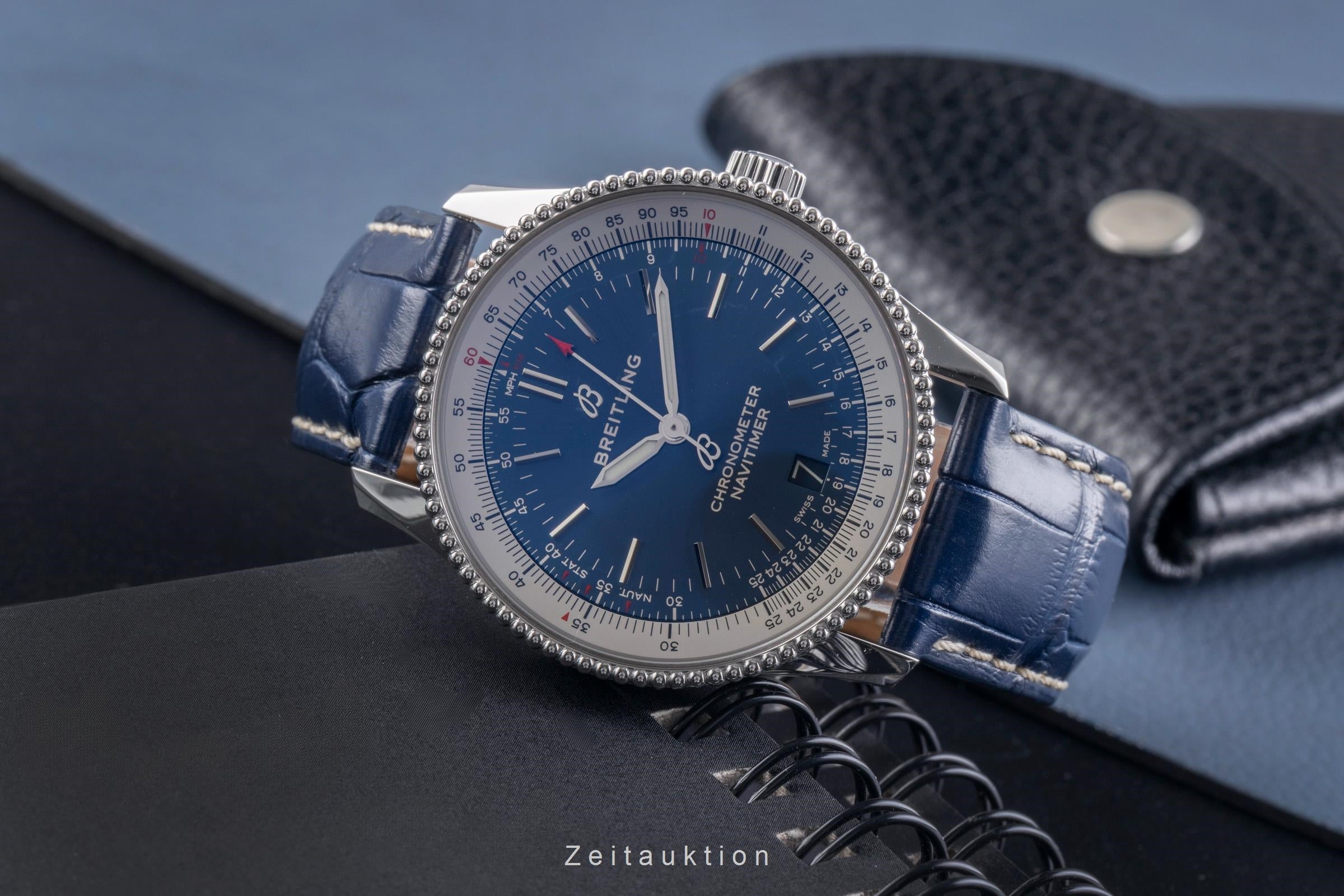Breitling Navitimer 38 Automatik Datum Stahl Herrenuhr Ref. A17325211C1P1 B&P [2504676]