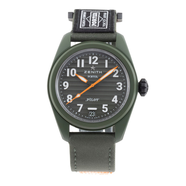 Zenith Pilot ceramic automatic men's watch 49.4001.3620/63.I001 LP: 12000EUR Limited  [2504677]