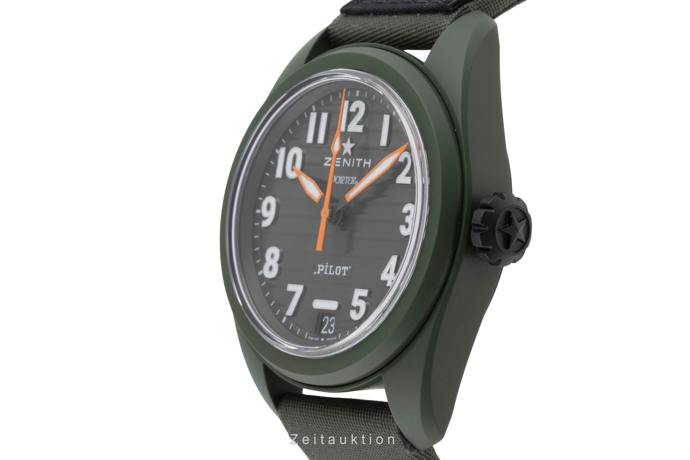 Zenith Pilot ceramic automatic men's watch 49.4001.3620/63.I001 LP: 12000EUR Limited  [2504677]