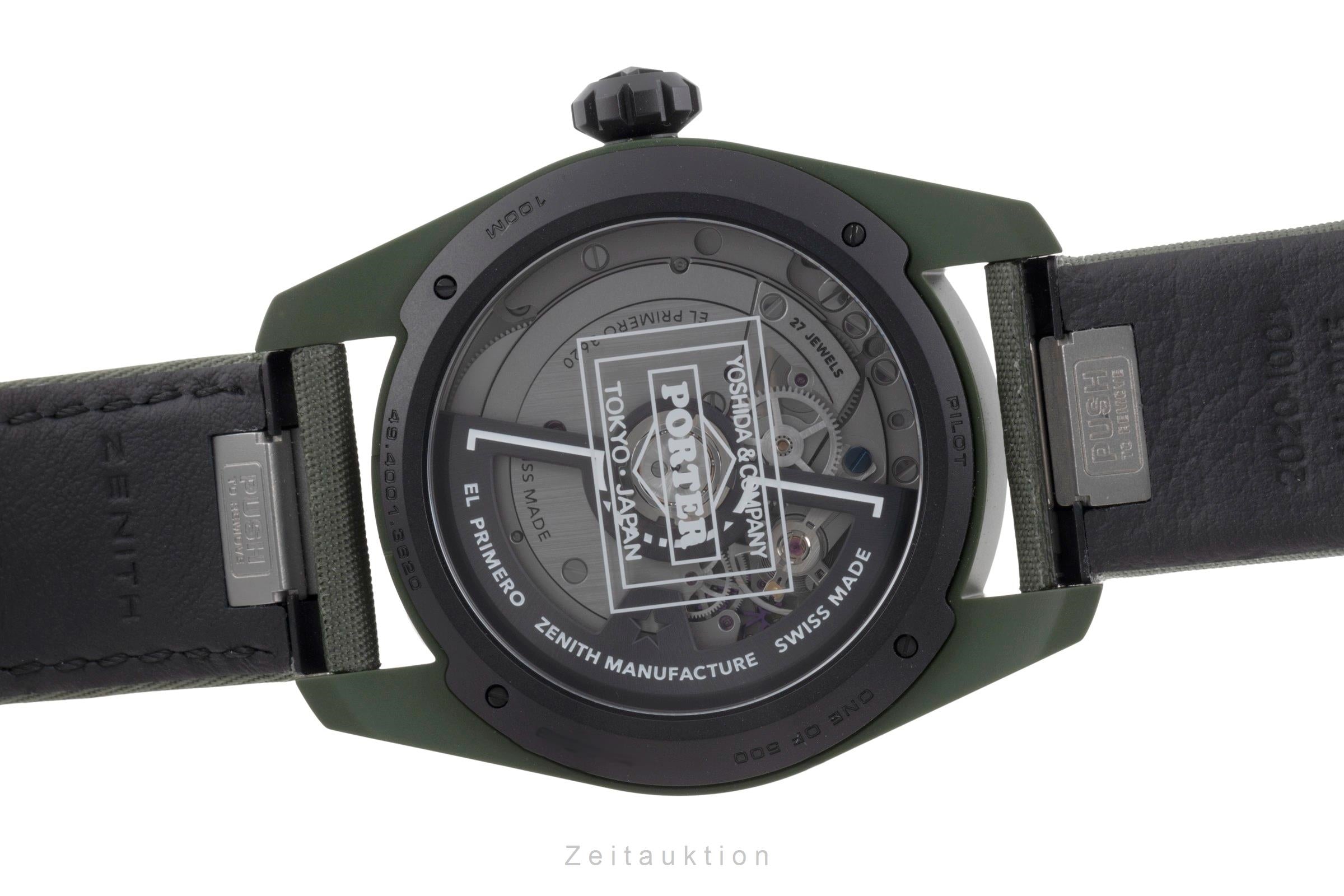 Zenith Pilot ceramic automatic men's watch 49.4001.3620/63.I001 LP: 12000EUR Limited  [2504677]